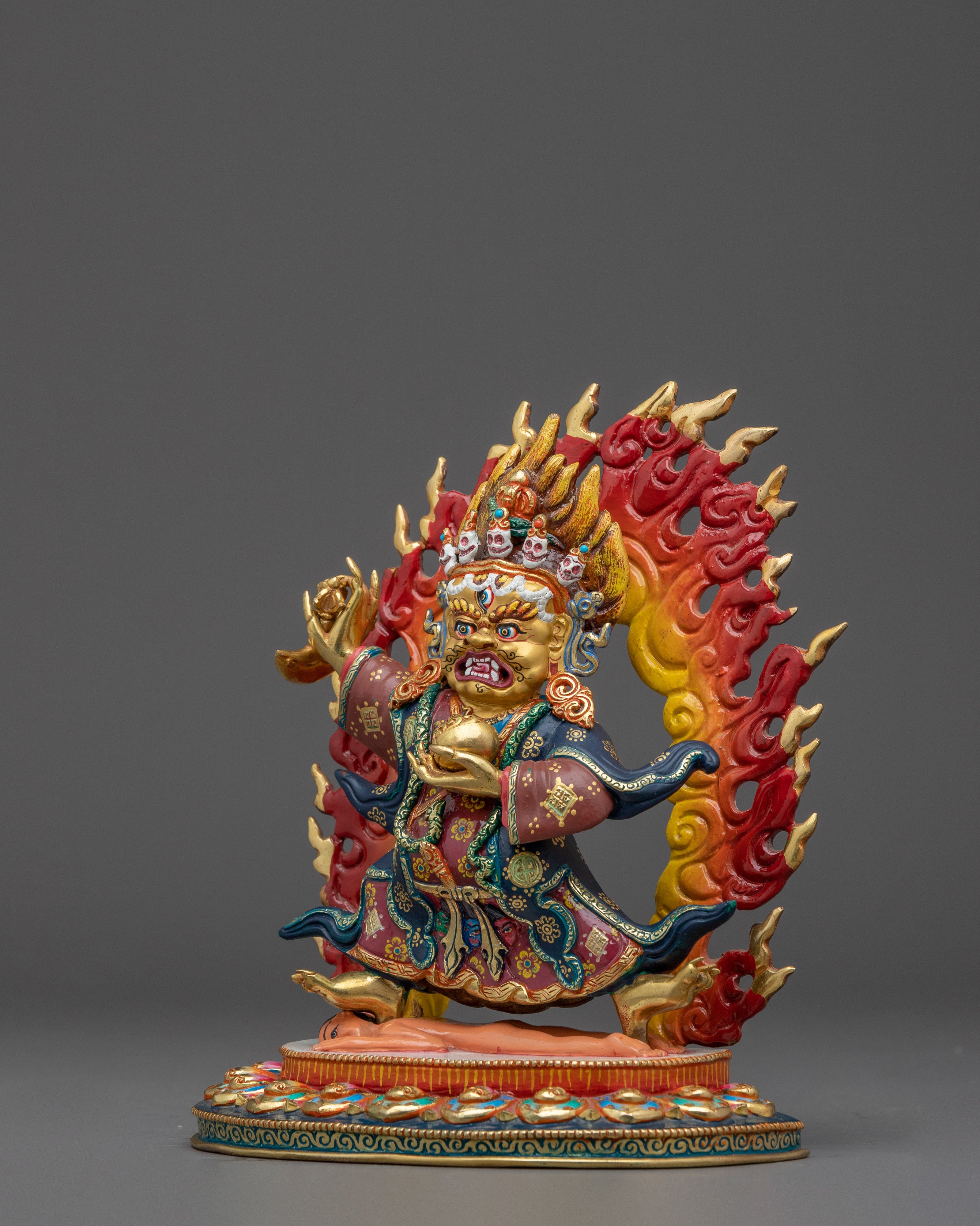 Mahakala Bernagchen Fierce Copper Deity | Tibetan Protector for Vajrayana Rituals