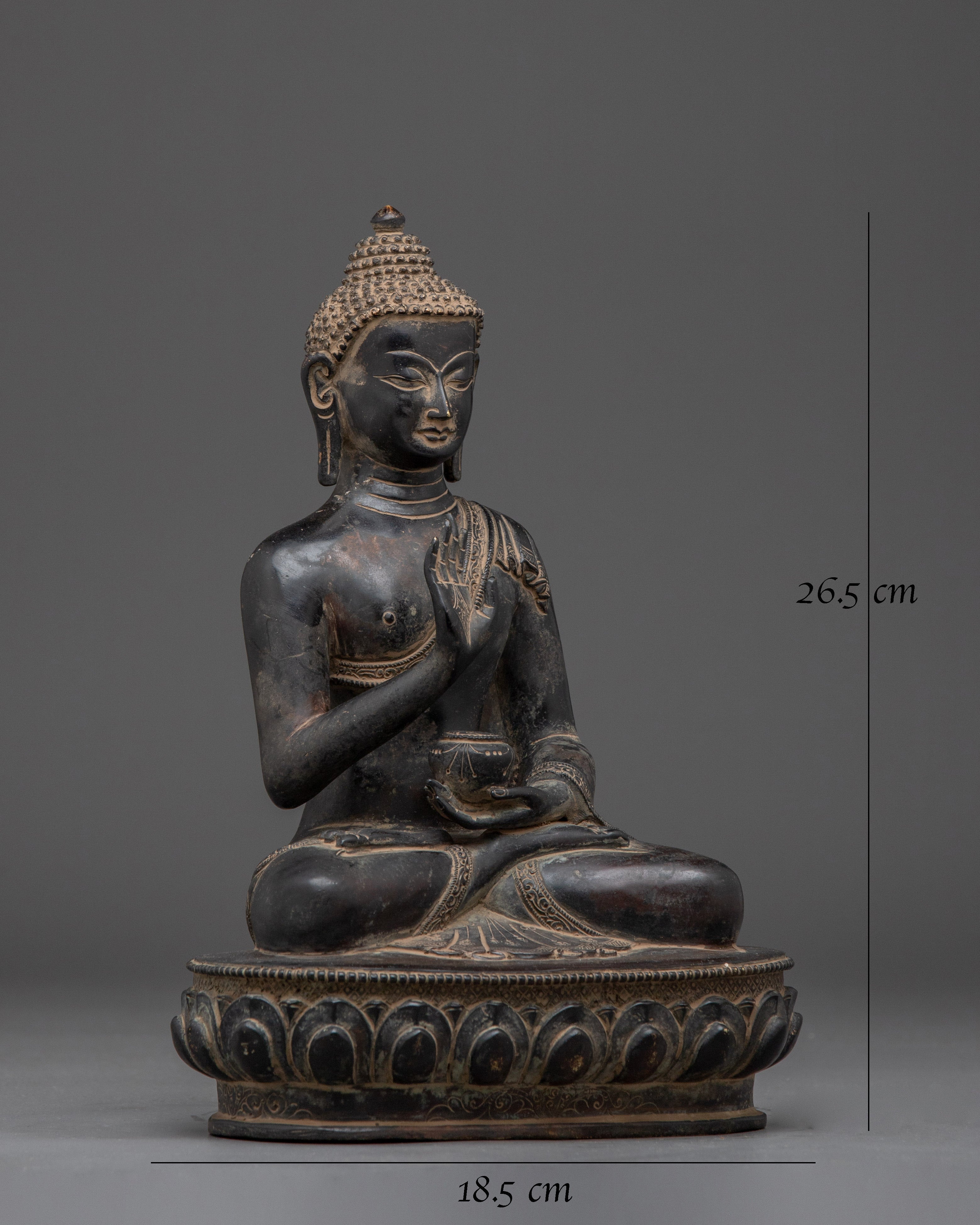 Buddha Amogasiddhi Copper Statue