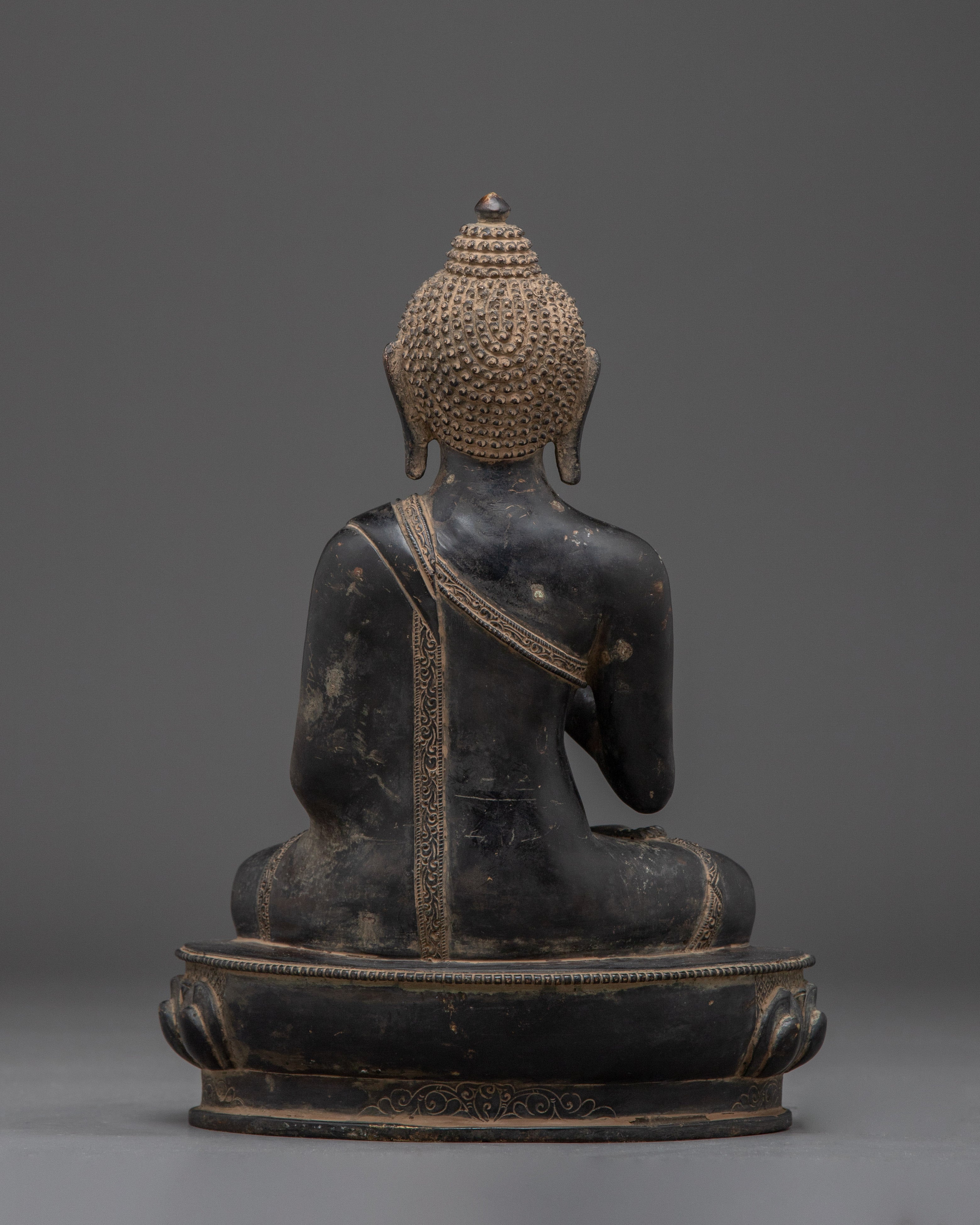 Buddha Amogasiddhi Copper Statue | Divine Dhyani Buddha