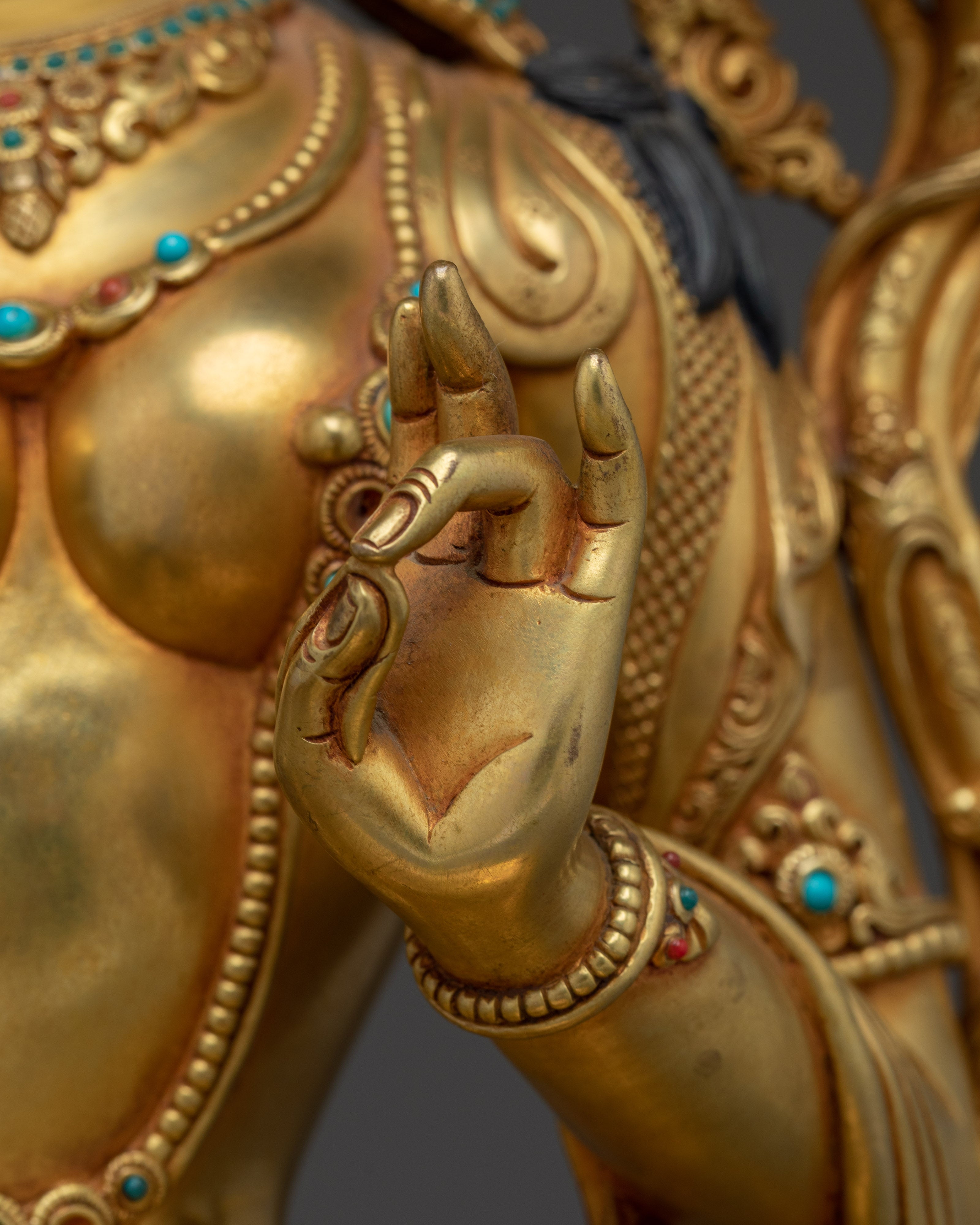 Radiant Green Tara Statue:  Mother of Liberation