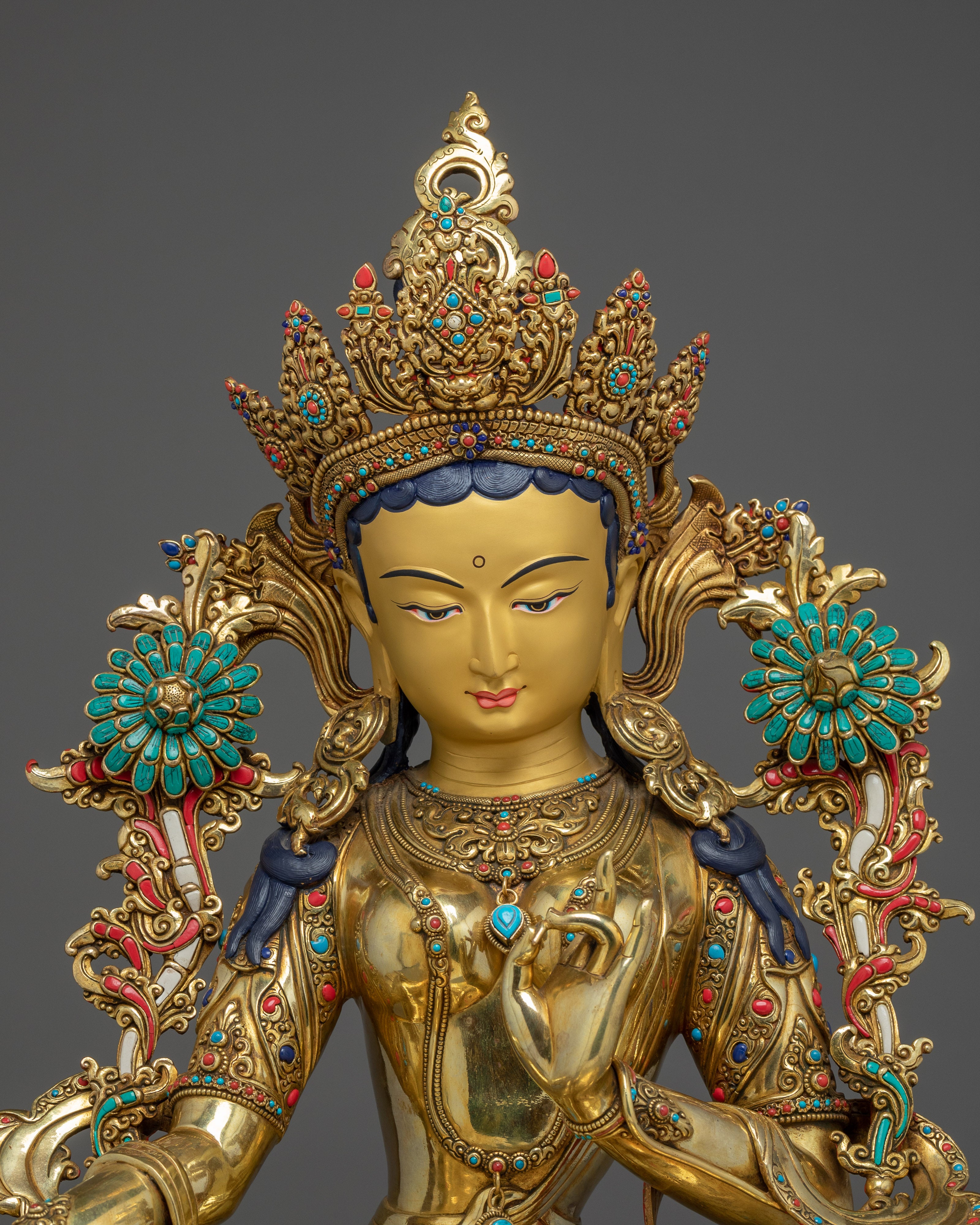 Green Tara Art, Swift Liberator of Compassion | Tibetan Buddhist Sculpture
