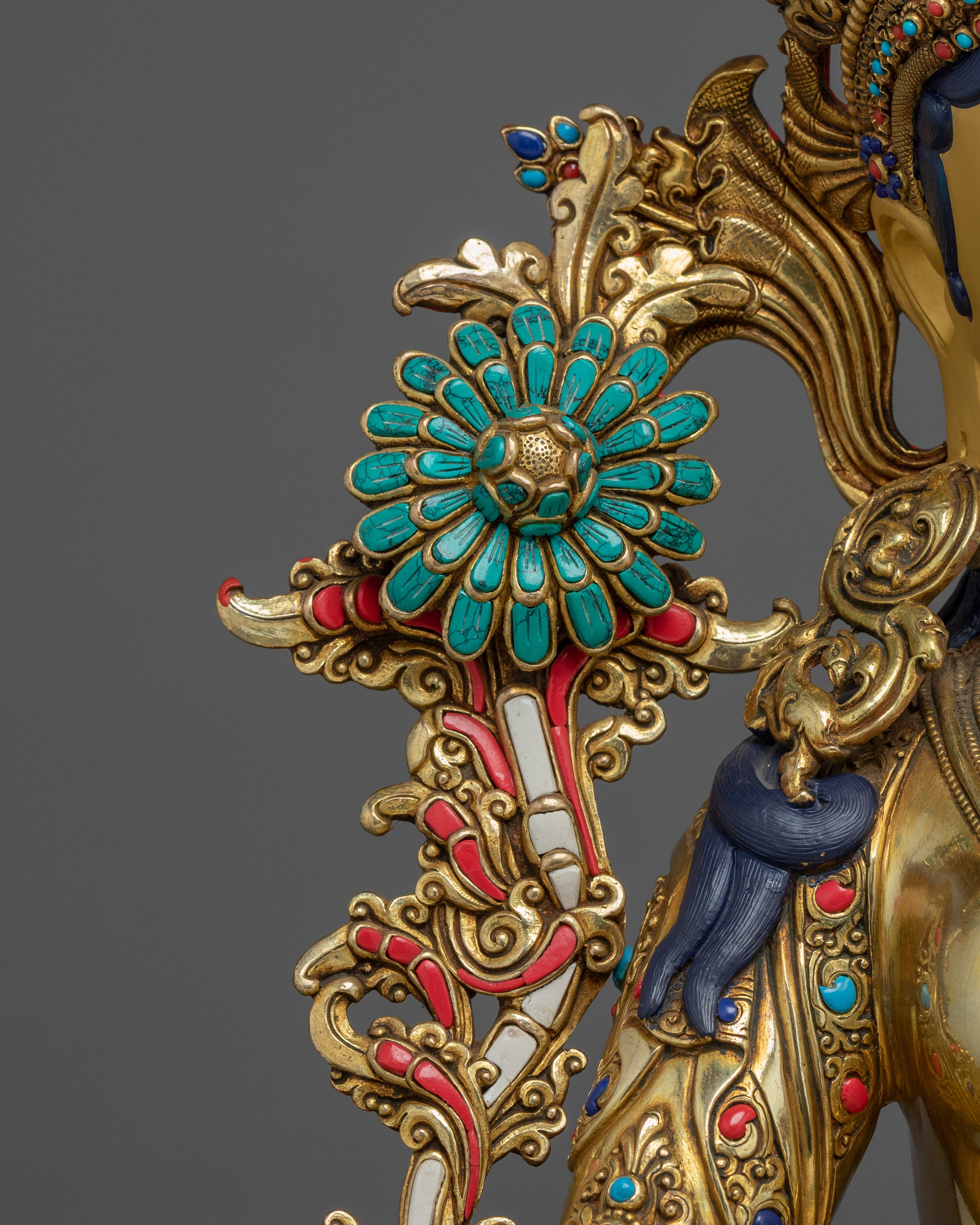 Green Tara Art, Swift Liberator of Compassion | Tibetan Buddhist Sculpture