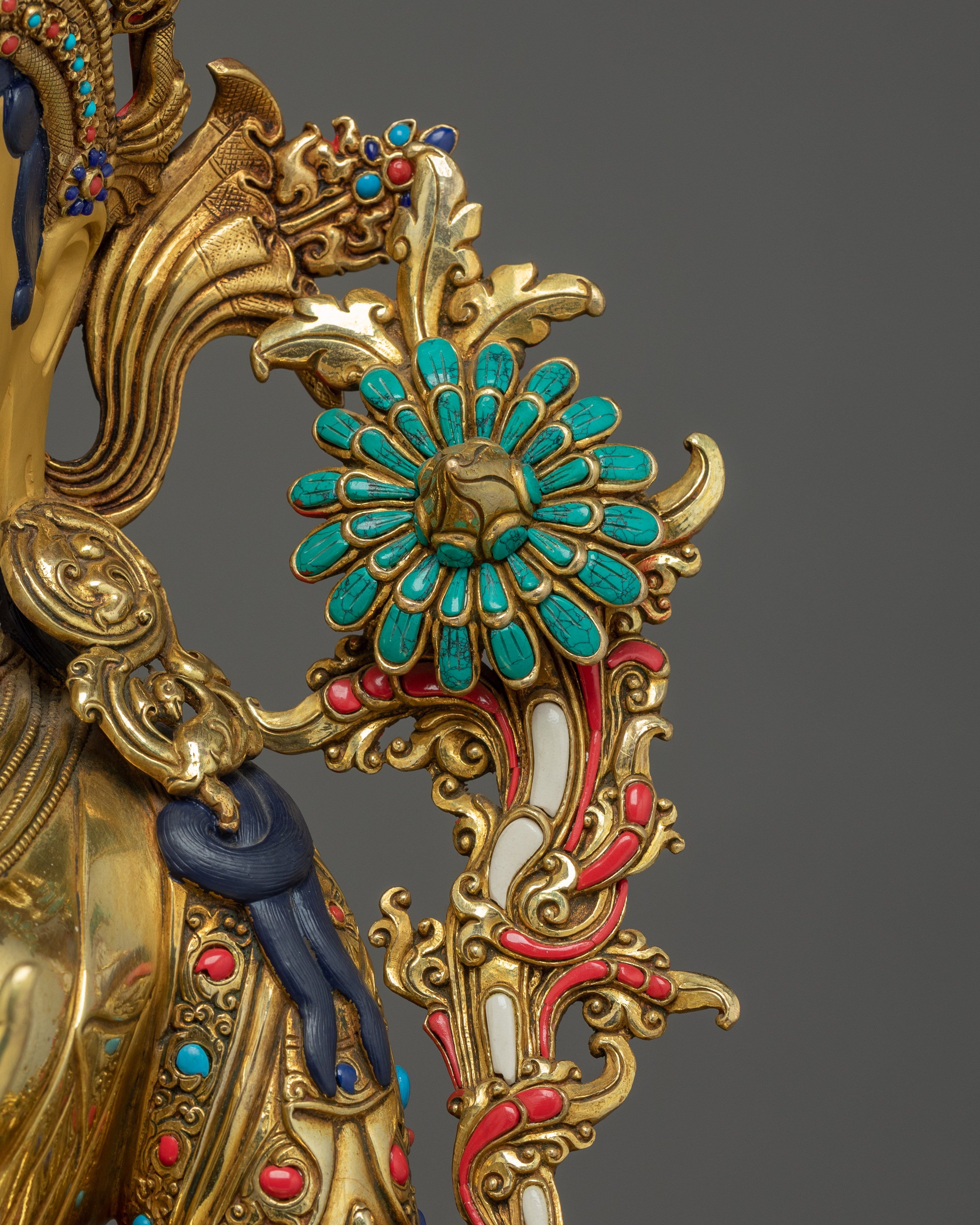 Green Tara Art, Swift Liberator of Compassion | Tibetan Buddhist Sculpture