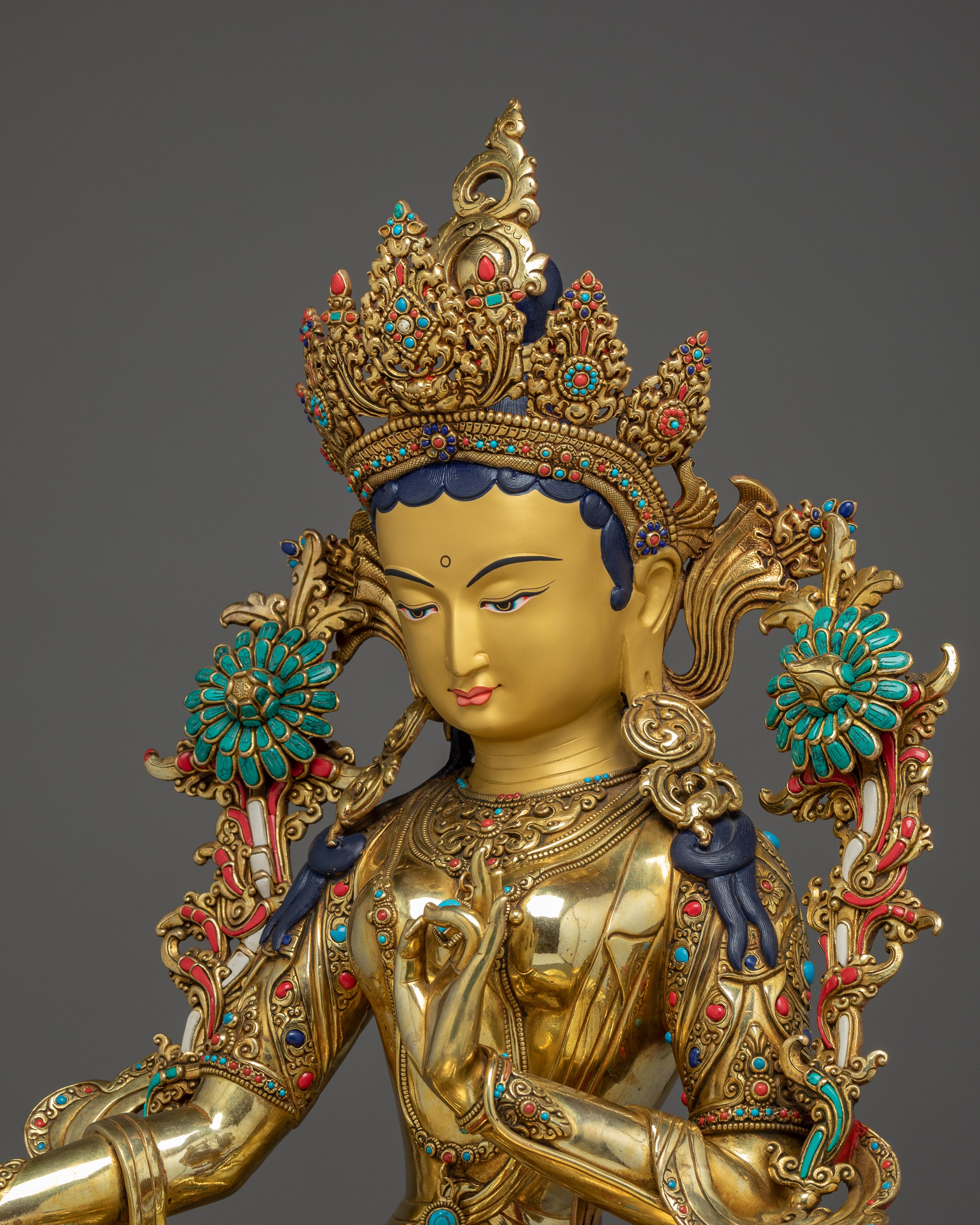 Green Tara Art, Swift Liberator of Compassion | Tibetan Buddhist Sculpture