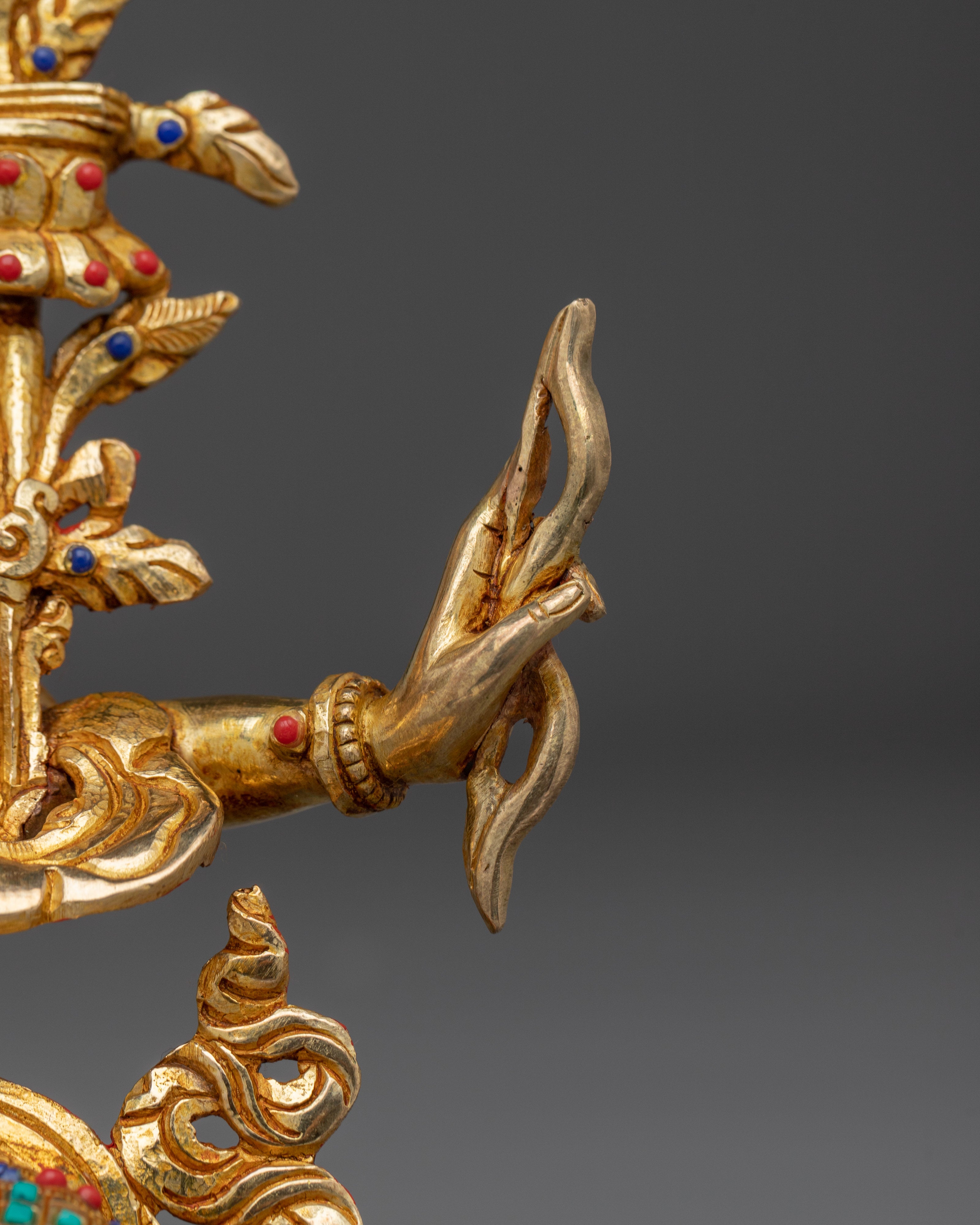 Sacred Set of Manjushri Statues for Wisdom, Knowledge, and Compassion