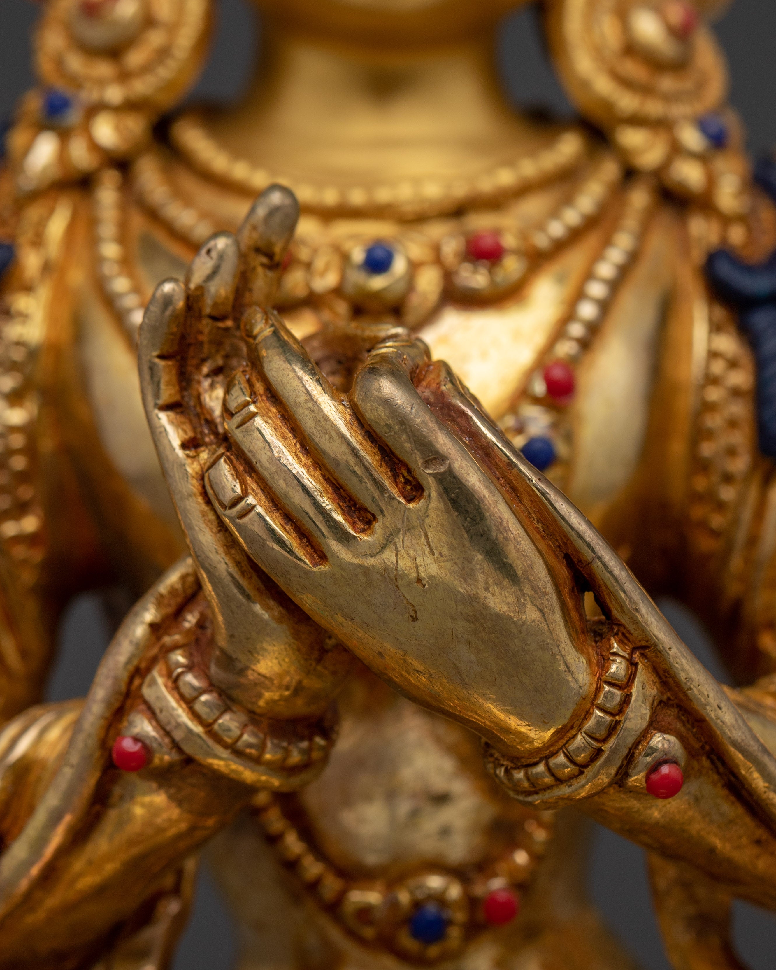 Sacred Set of Manjushri Statues for Wisdom, Knowledge, and Compassion