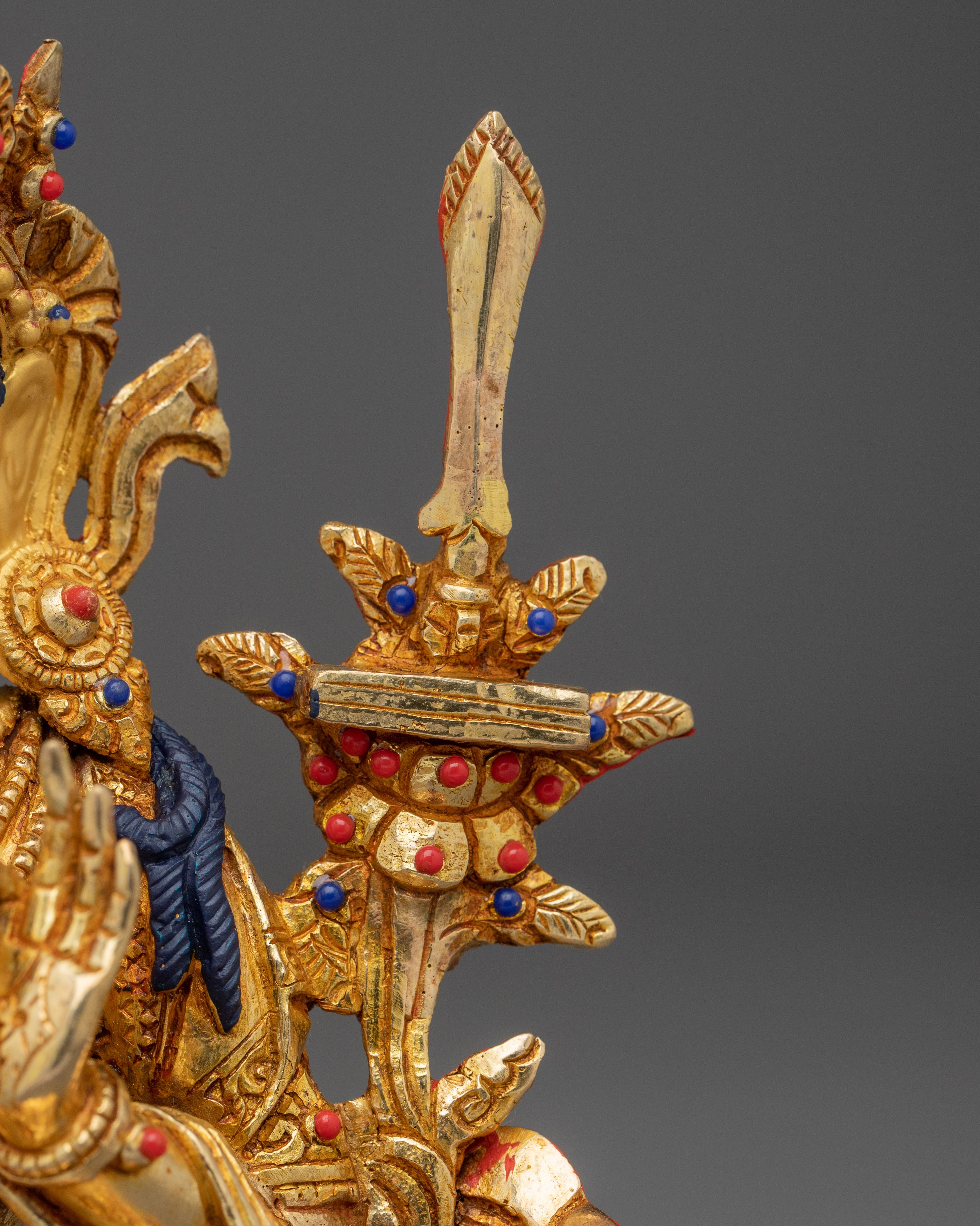 Sacred Set of Manjushri Statues for Wisdom, Knowledge, and Compassion