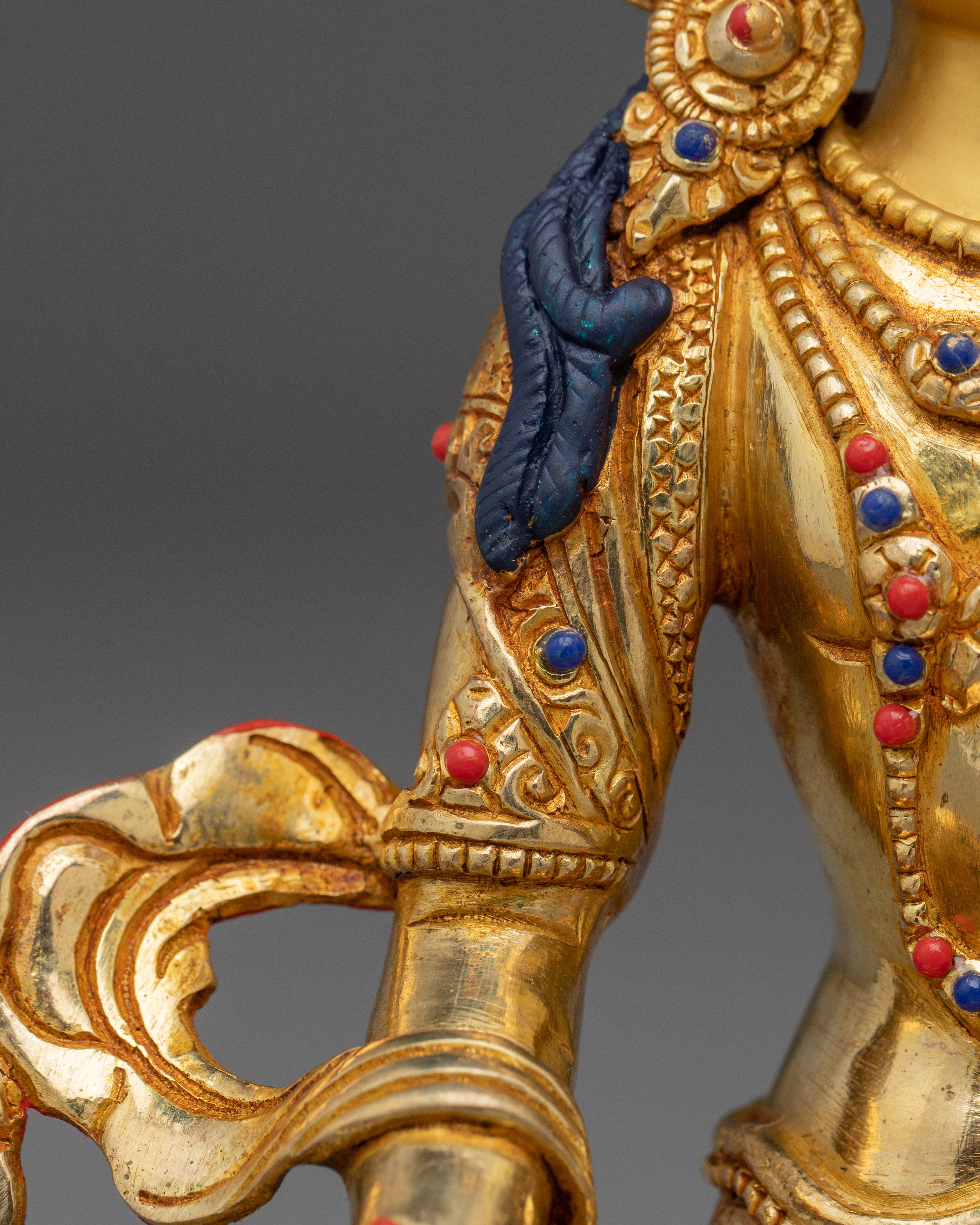 Sacred Set of Manjushri Statues for Wisdom, Knowledge, and Compassion