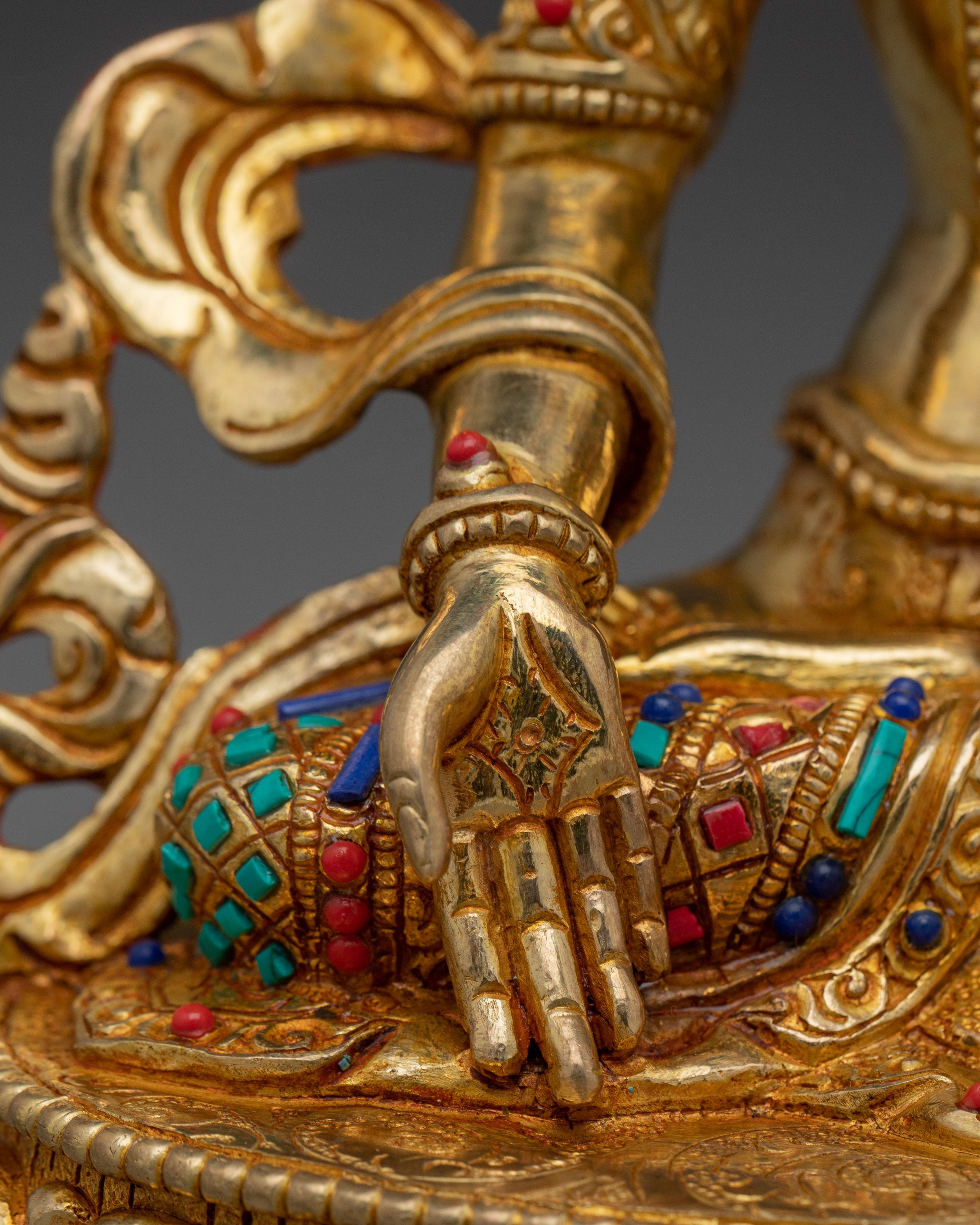 Sacred Set of Manjushri Statues for Wisdom, Knowledge, and Compassion