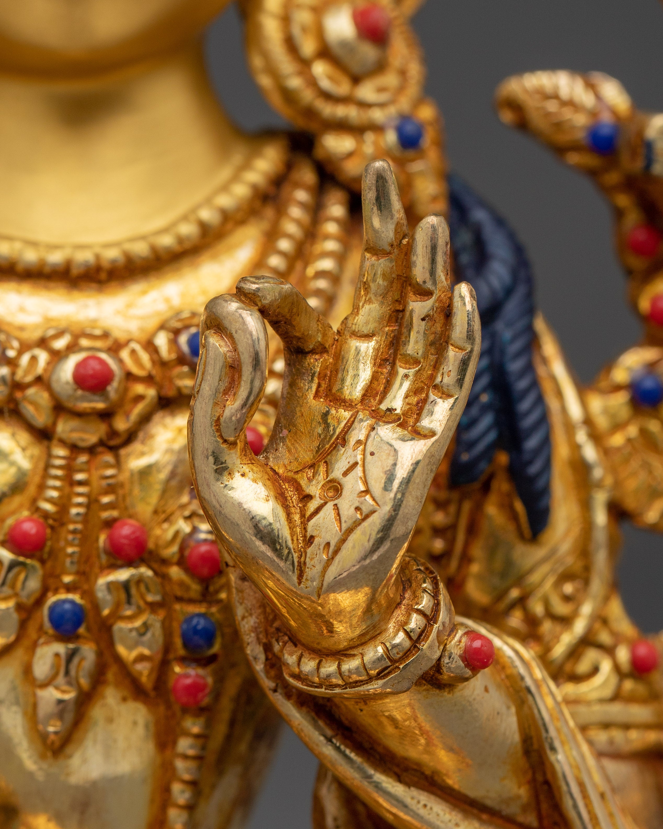 Sacred Set of Manjushri Statues for Wisdom, Knowledge, and Compassion