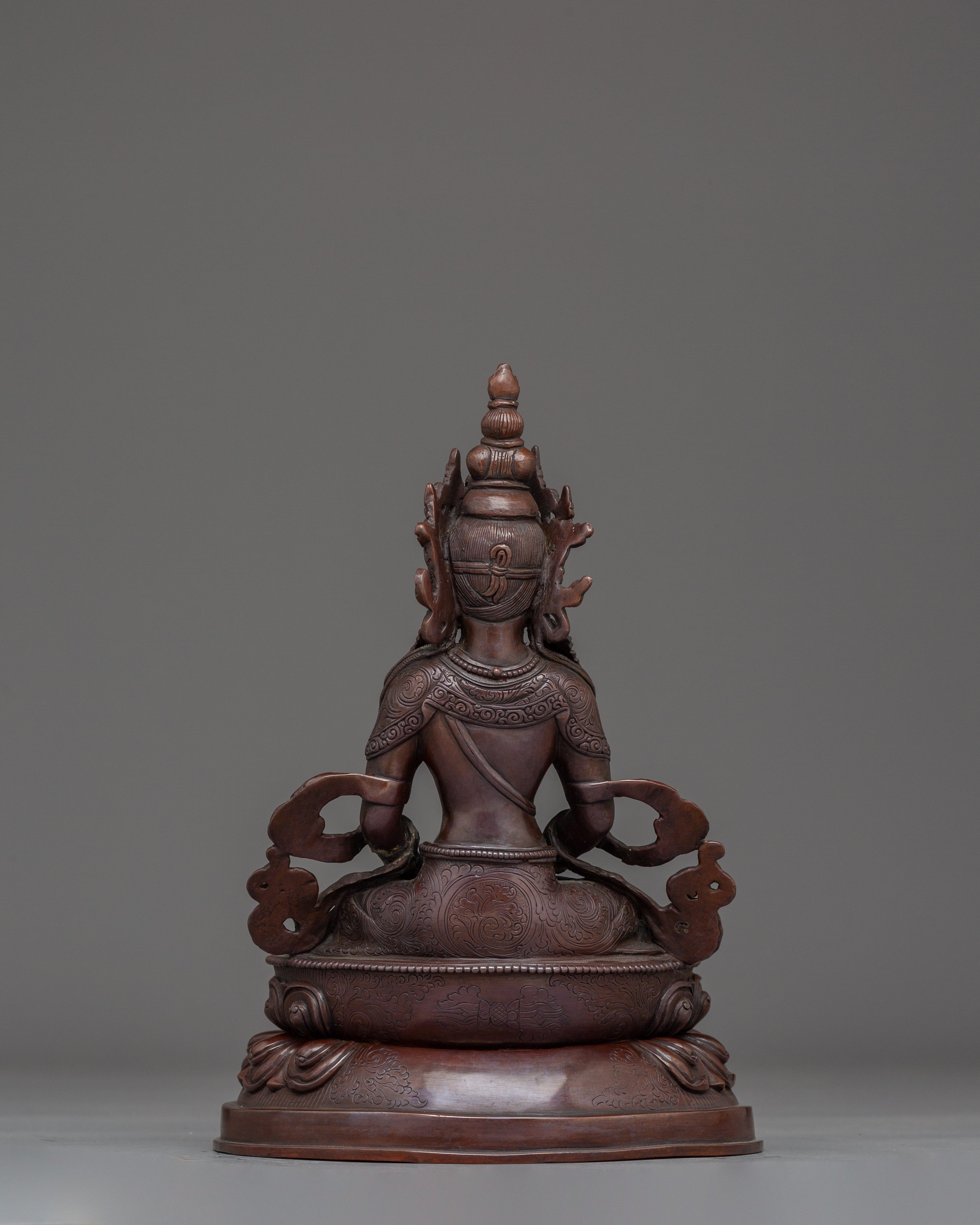 Amitayus Art, Buddha of Life | Handcrafted Tibetan Sculpture