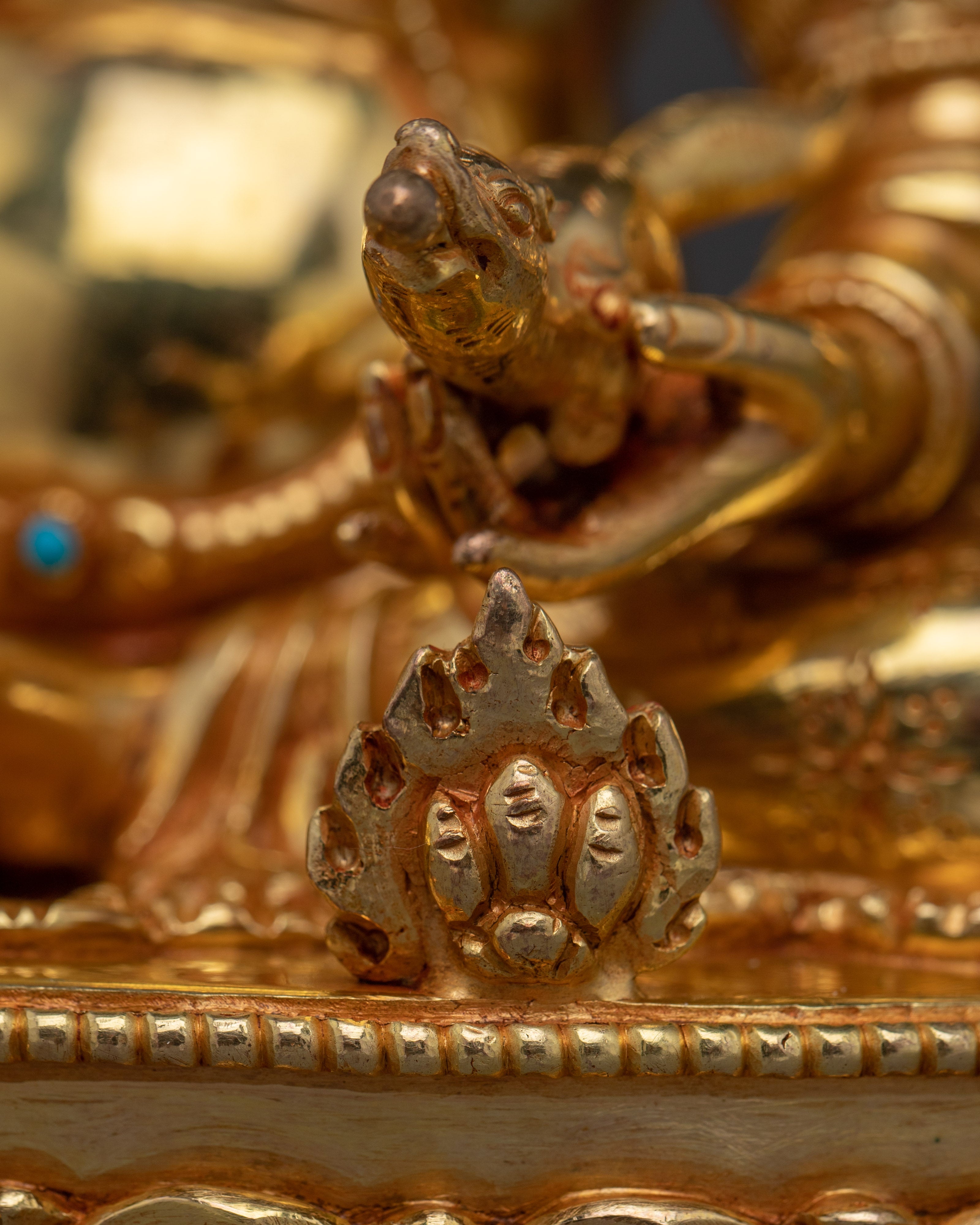 Tibetan Fortune Dzambhala | Handcrafted Icon of Prosperity and Offering