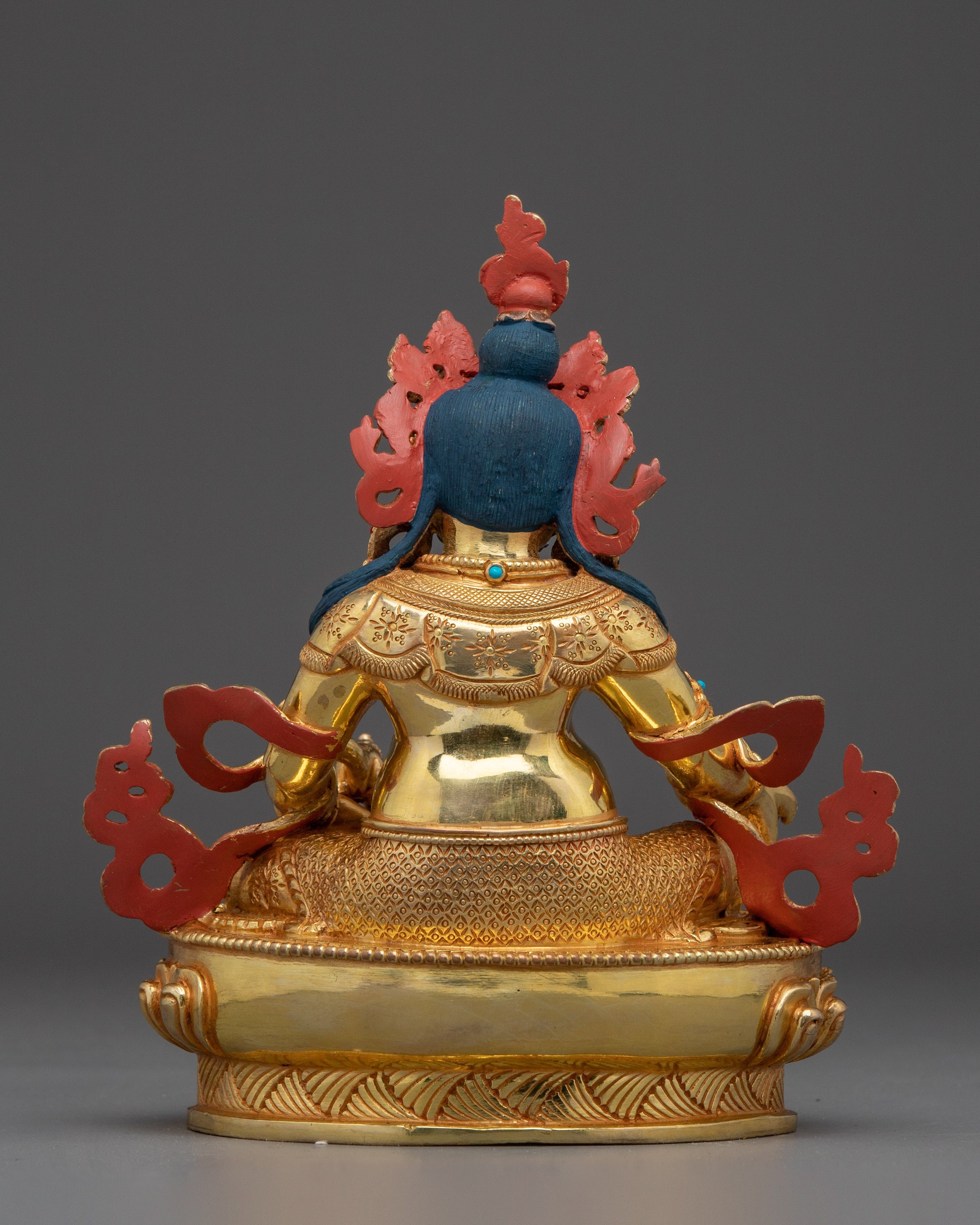 Tibetan Fortune Dzambhala | Handcrafted Icon of Prosperity and Offering
