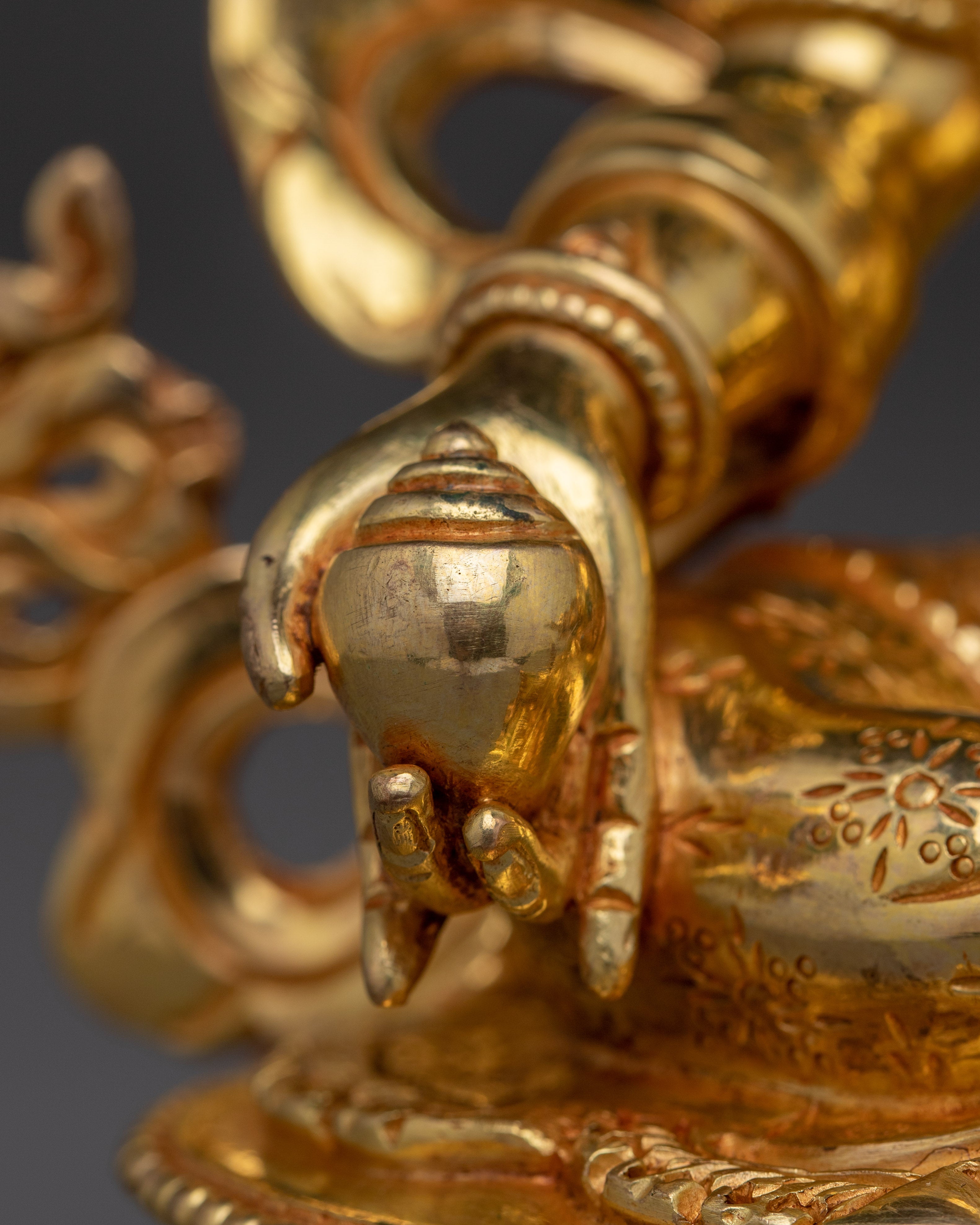 Tibetan Fortune Dzambhala | Handcrafted Icon of Prosperity and Offering