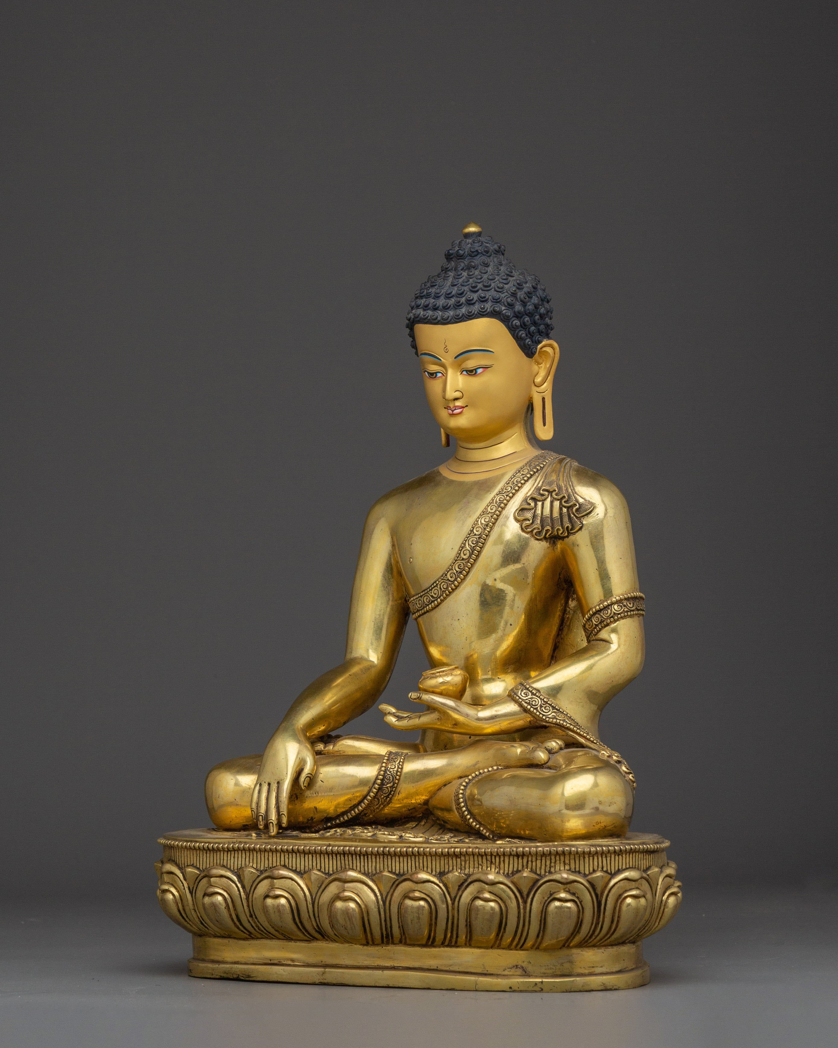 Shakyamuni Buddha Statue for Spiritual Practice | Copper Art for Peace and Meditation