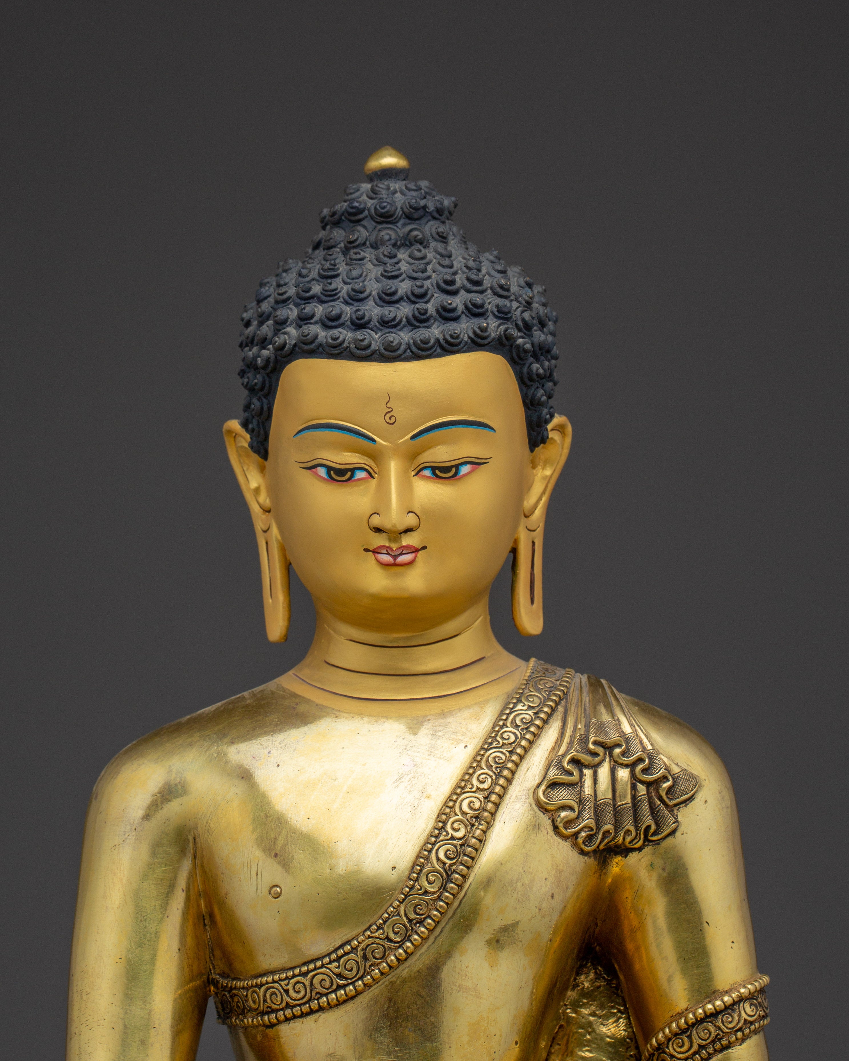 Shakyamuni Buddha Statue for Spiritual Practice | Copper Art for Peace and Meditation