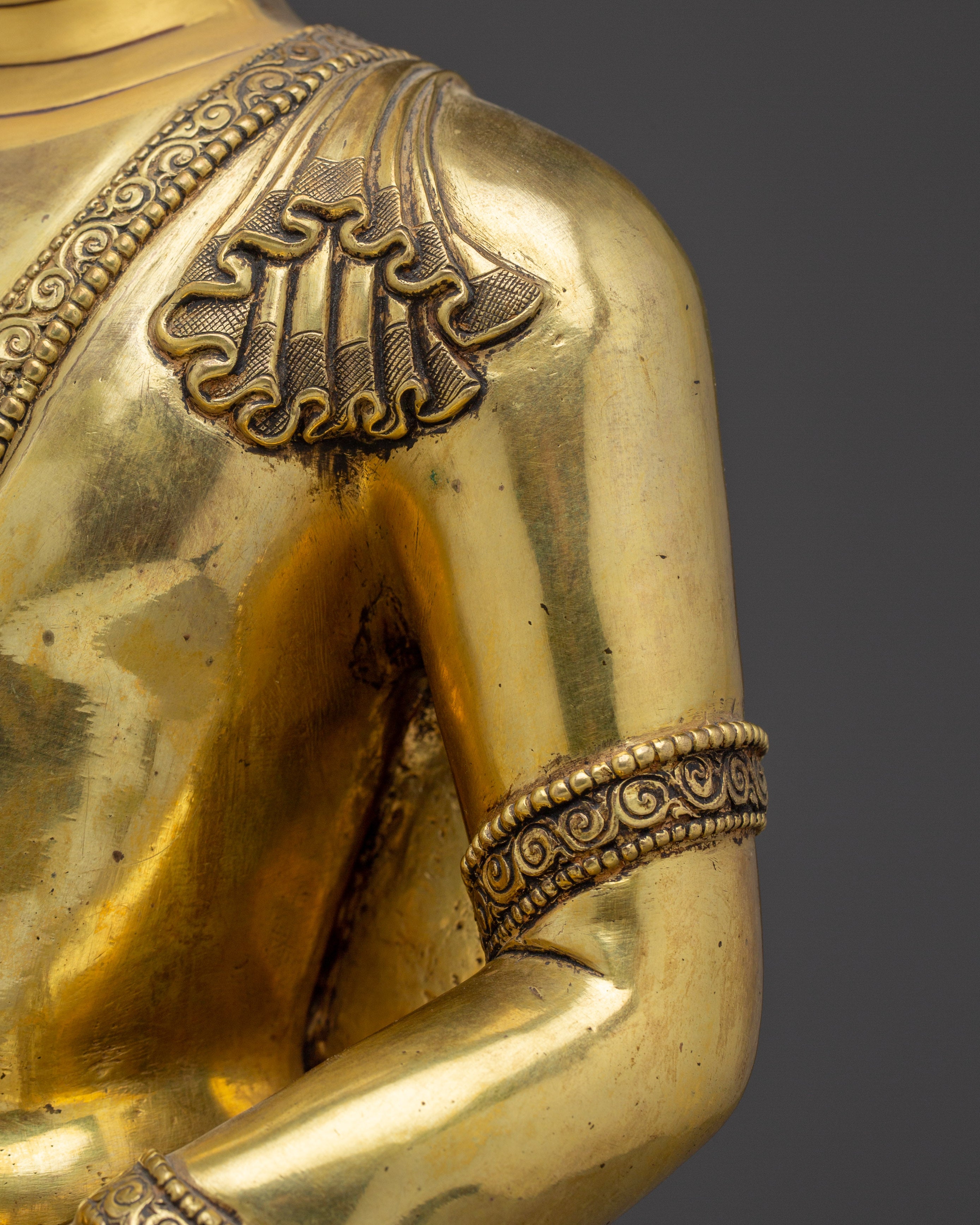 Shakyamuni Buddha Statue for Spiritual Practice | Copper Art for Peace and Meditation
