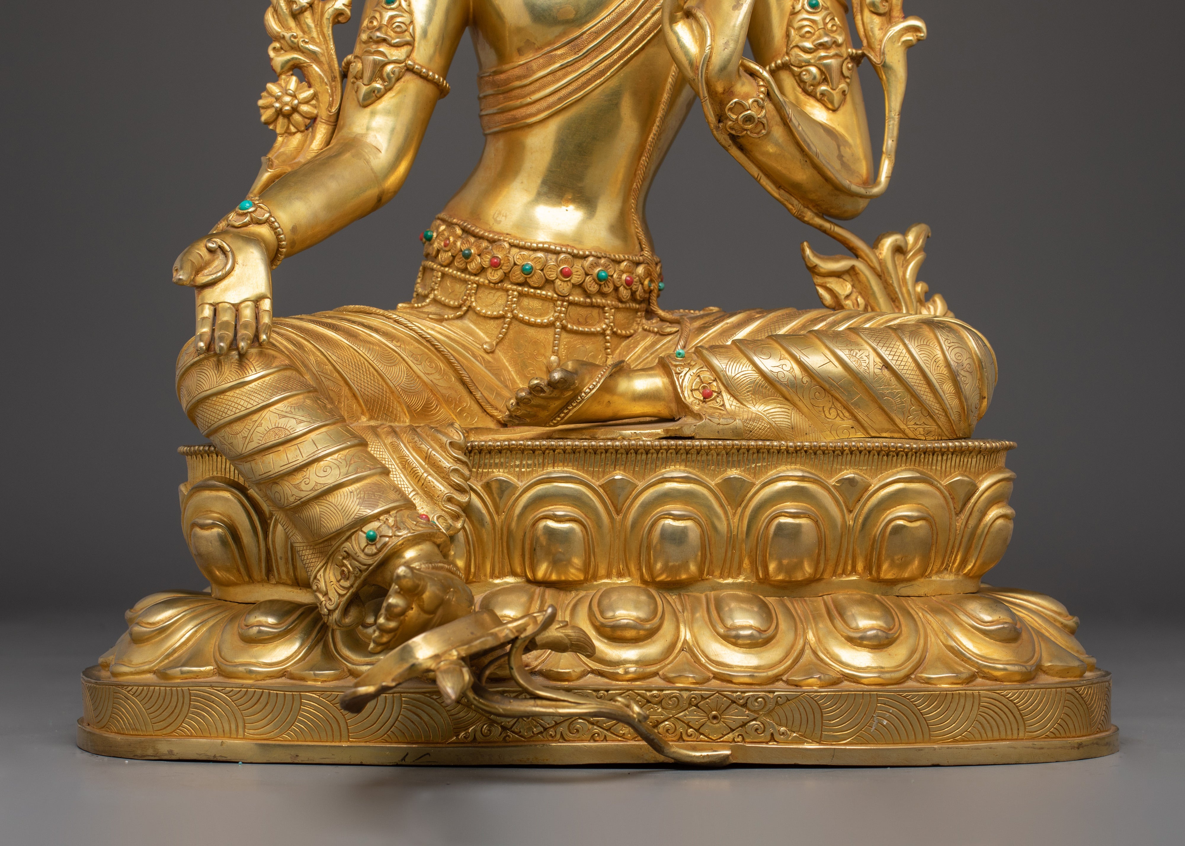 Majestic Green Tara Statue: Mother of Liberation