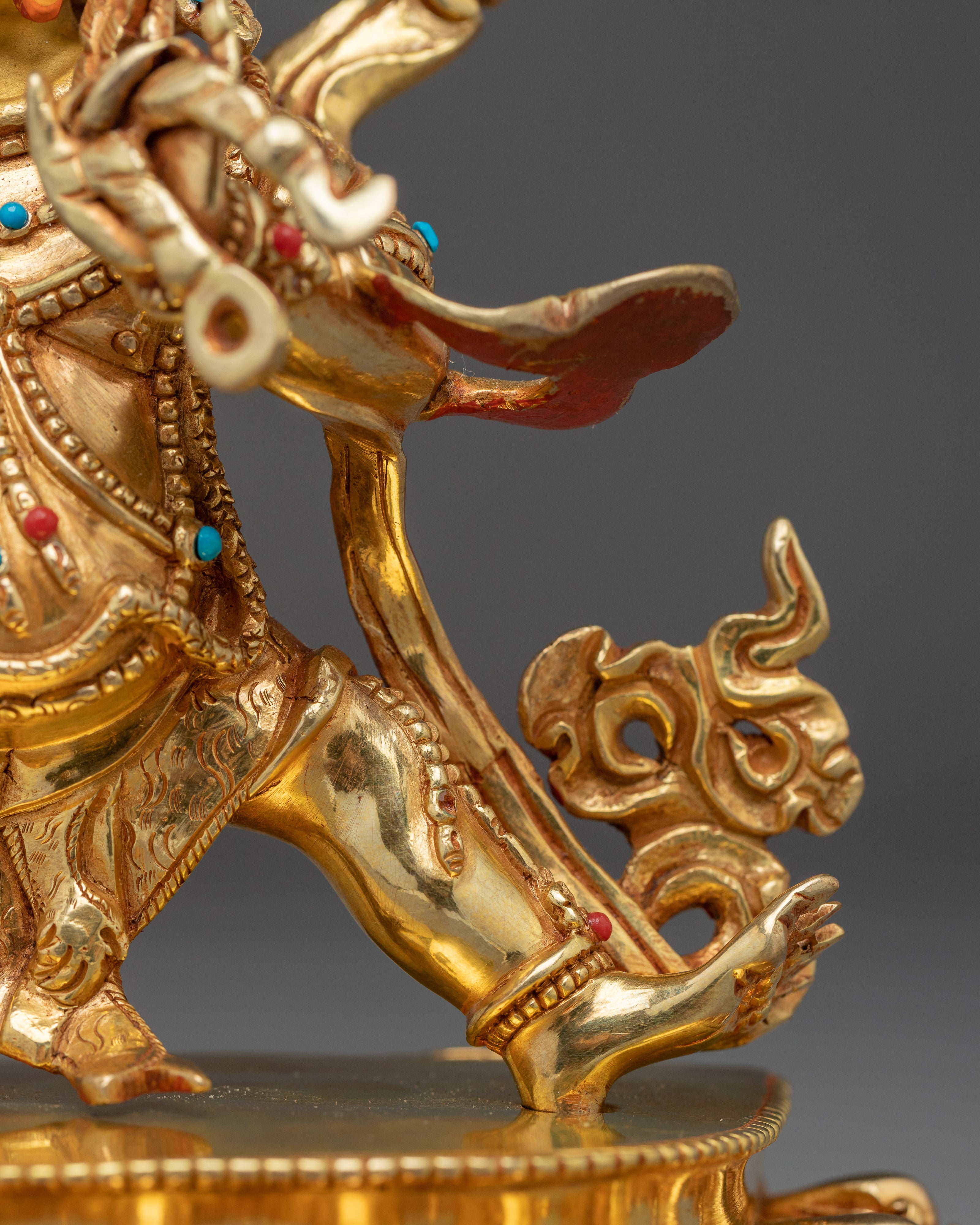 Vajrapani Gold Gilded Statue | Protector of the Buddha