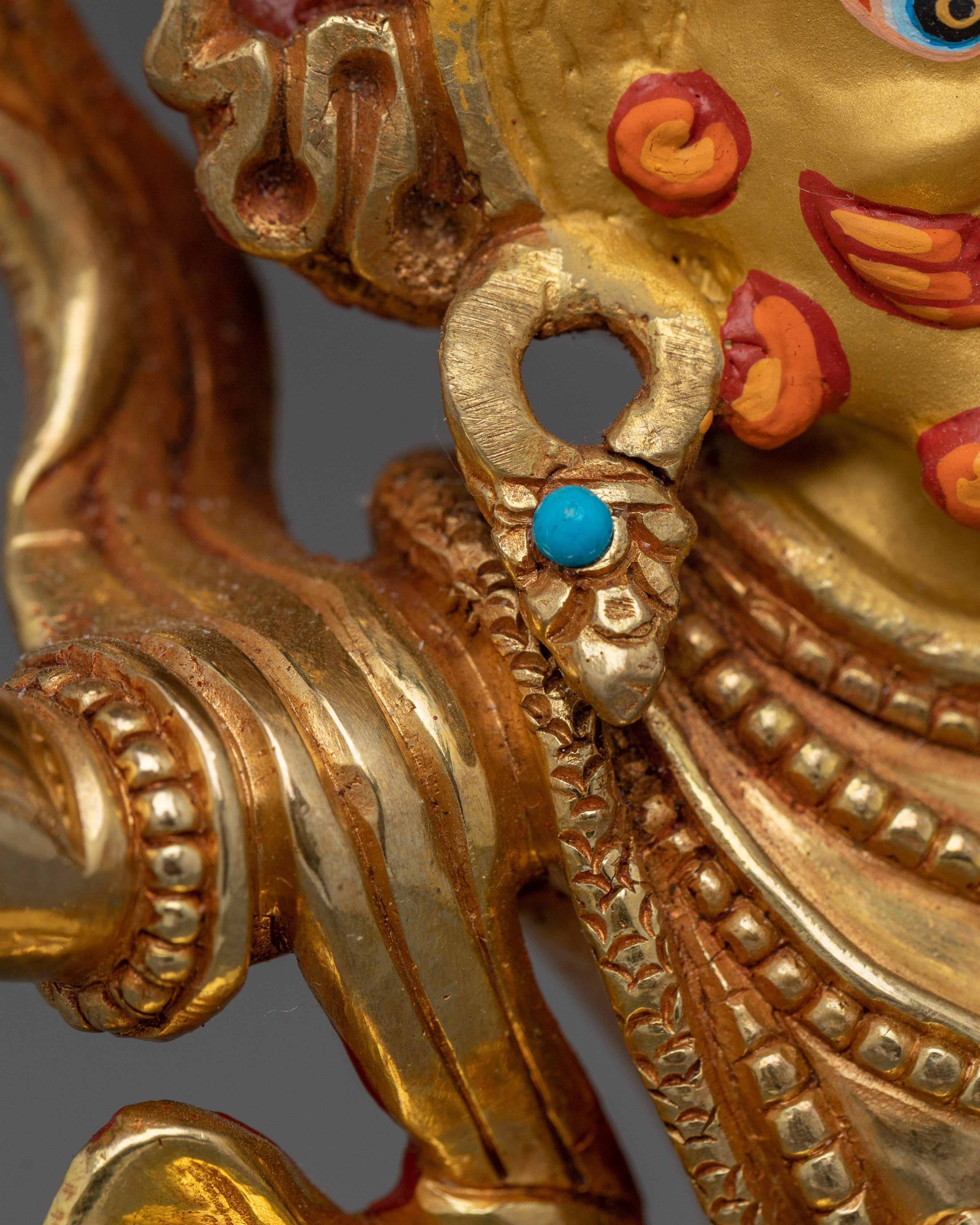 Vajrapani Gold Gilded Statue | Protector of the Buddha