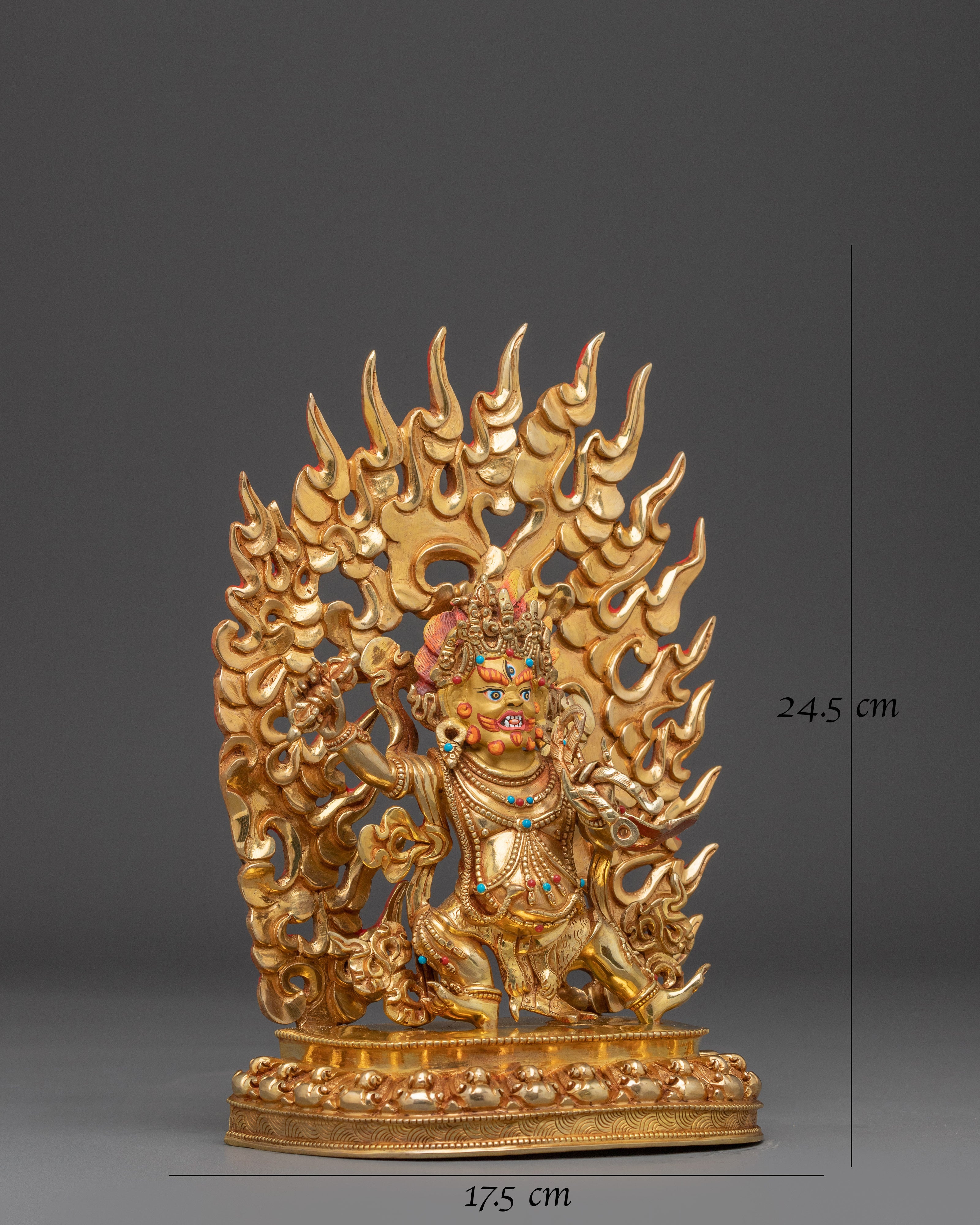 Vajrapani Gold Gilded Statue