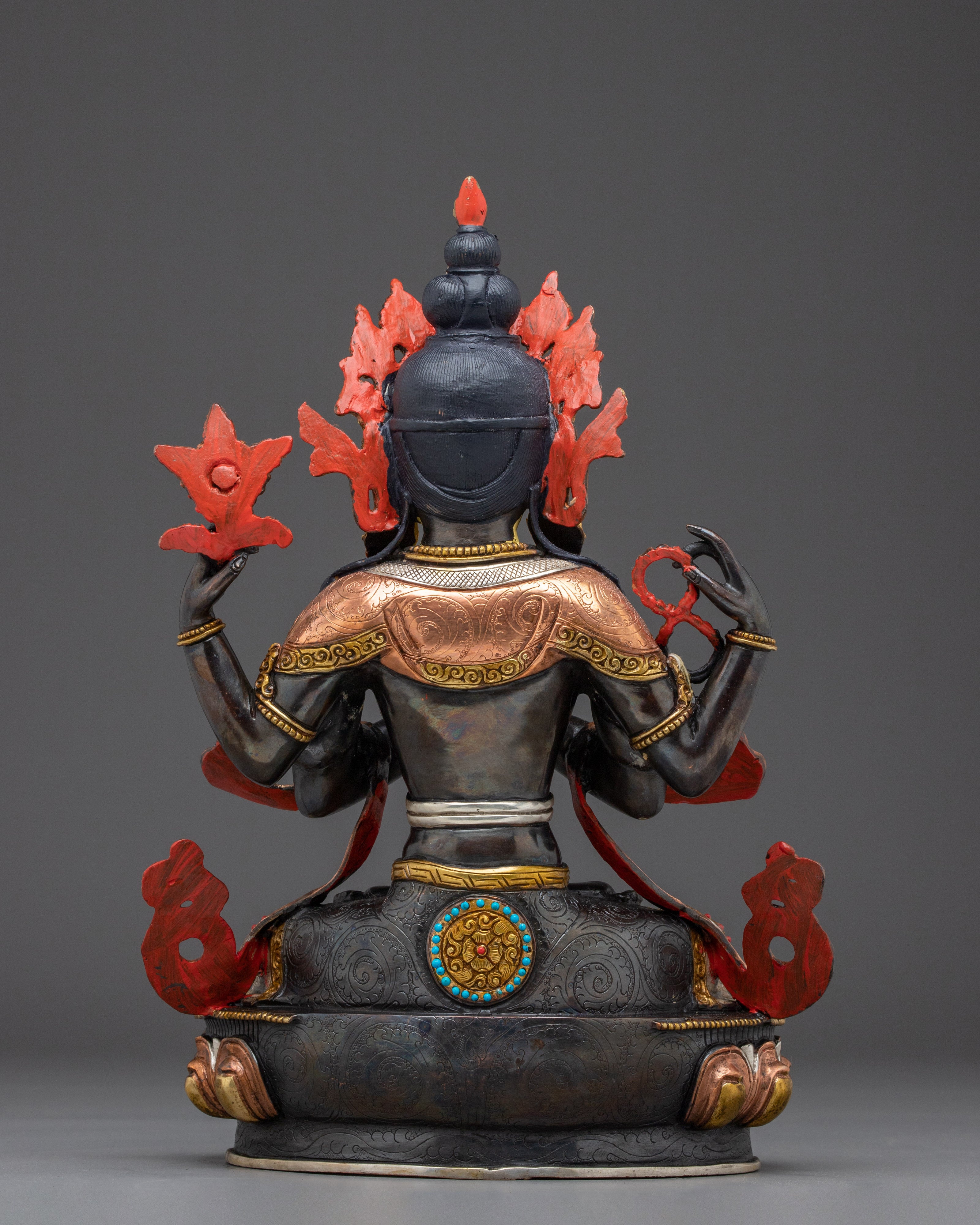 Spiritual Guardian Chenrezig Art | Sacred Buddhist Art