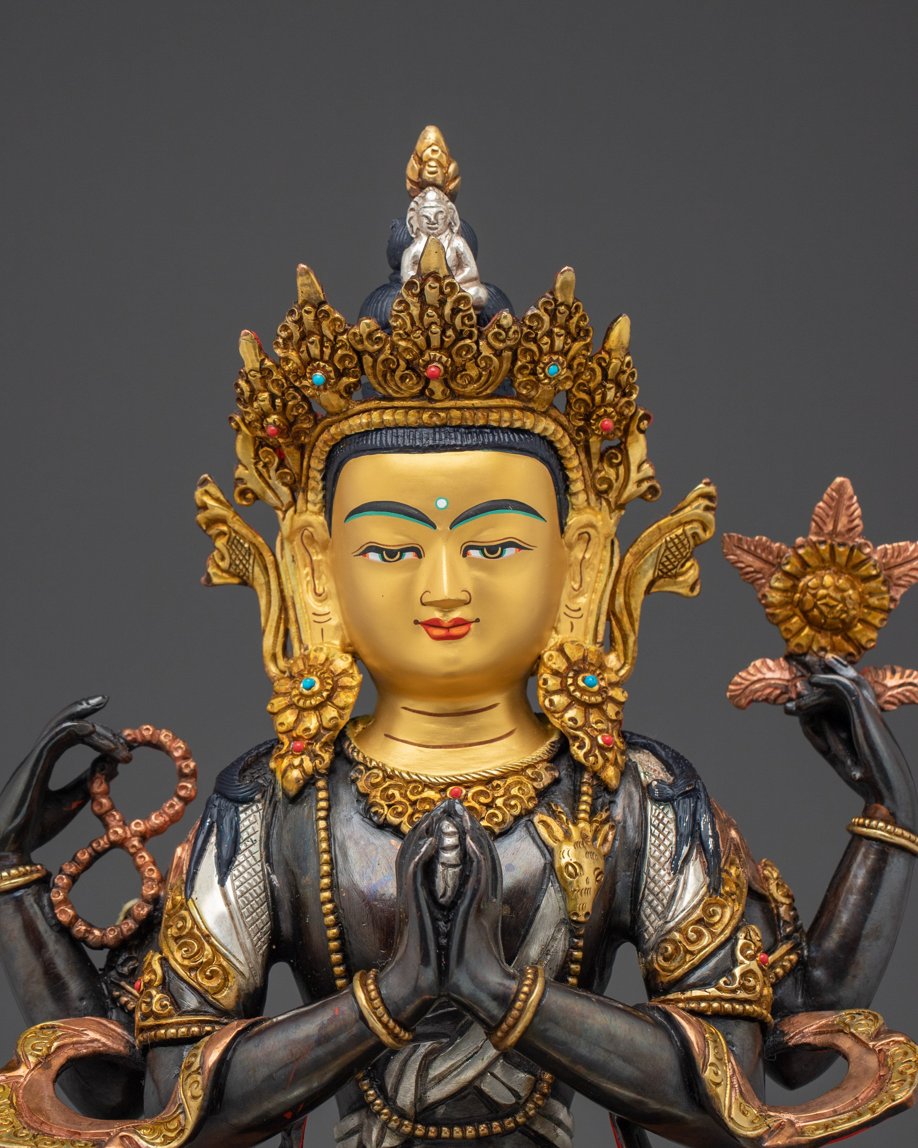 Spiritual Guardian Chenrezig Art | Sacred Buddhist Art