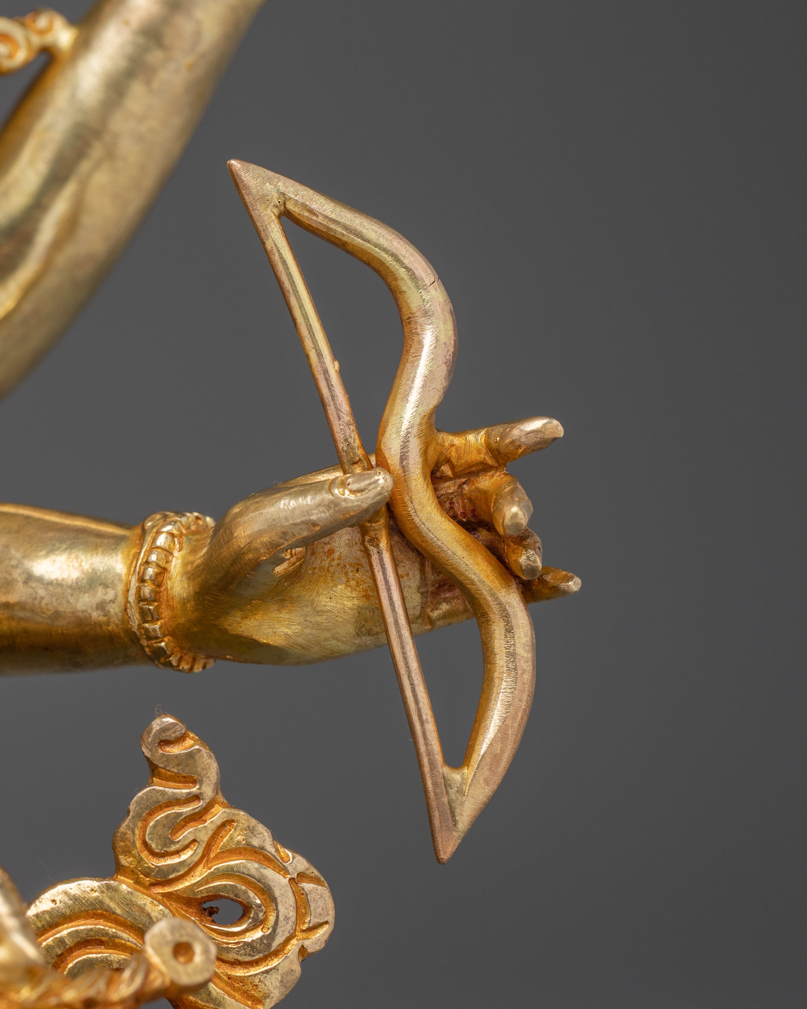 Maha Manjushri 24K Gold Gilded Statue | Stunning Piece for Spiritual Practice