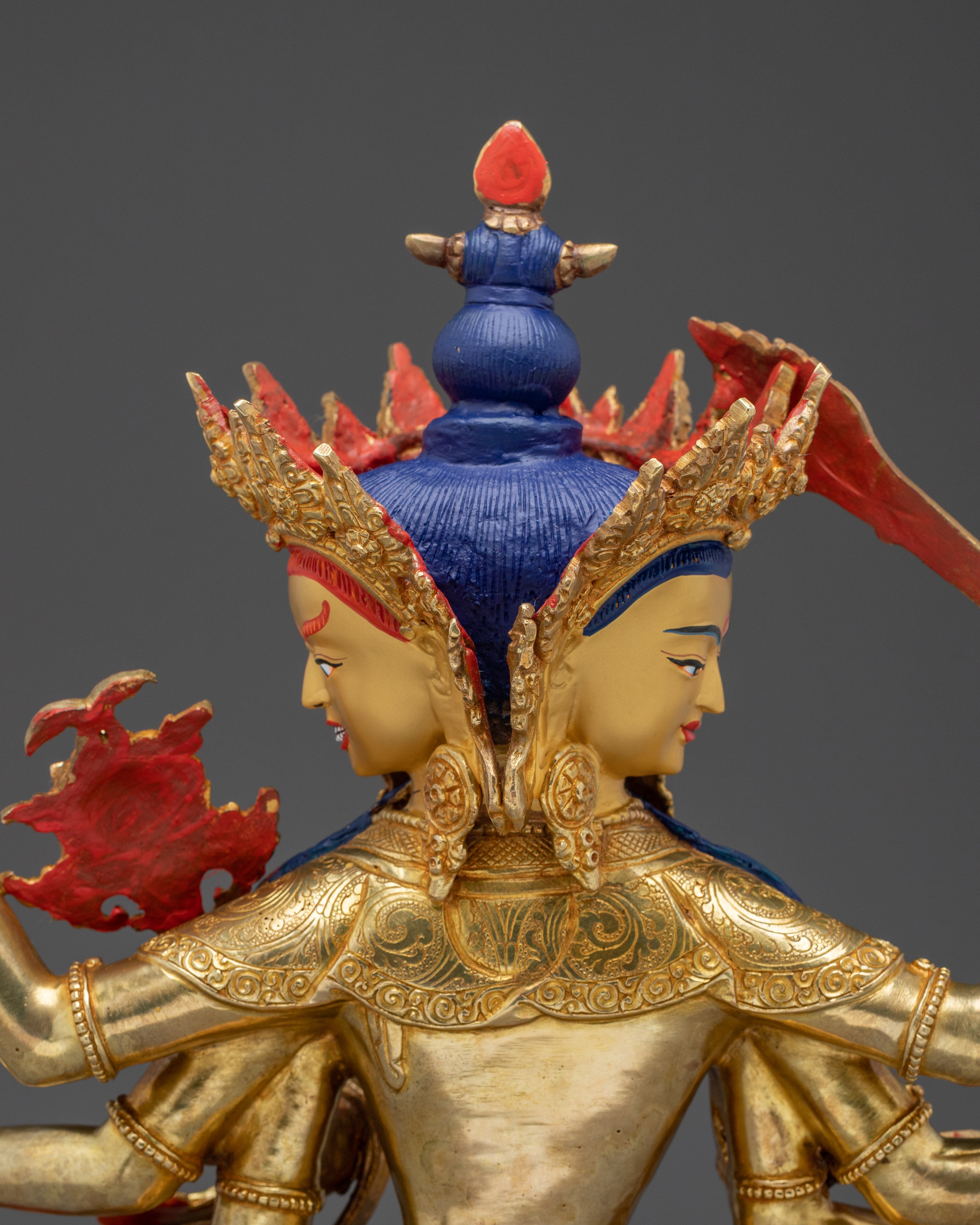Maha Manjushri 24K Gold Gilded Statue | Stunning Piece for Spiritual Practice