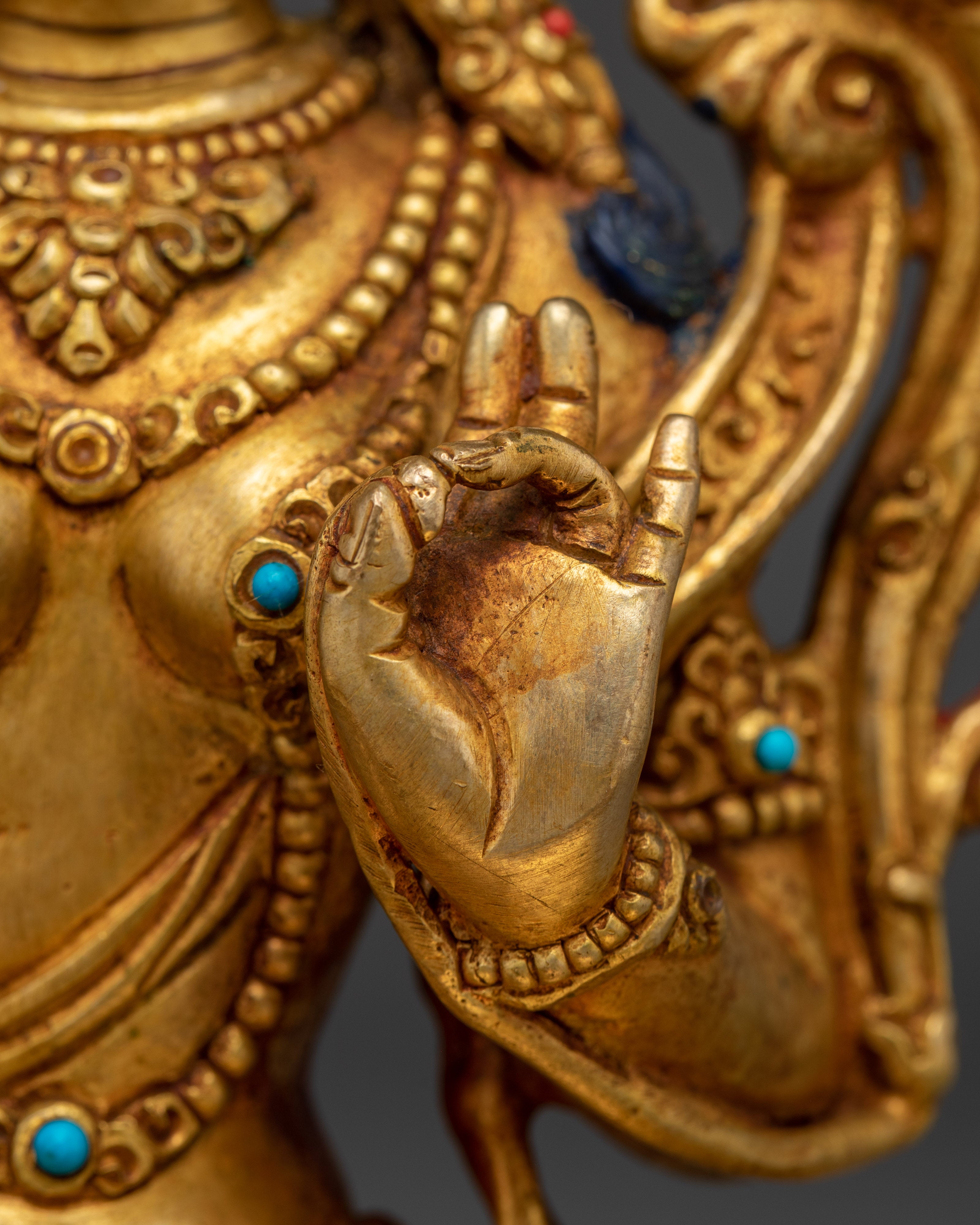 Green Tara Statue: Revered Buddhist Goddess