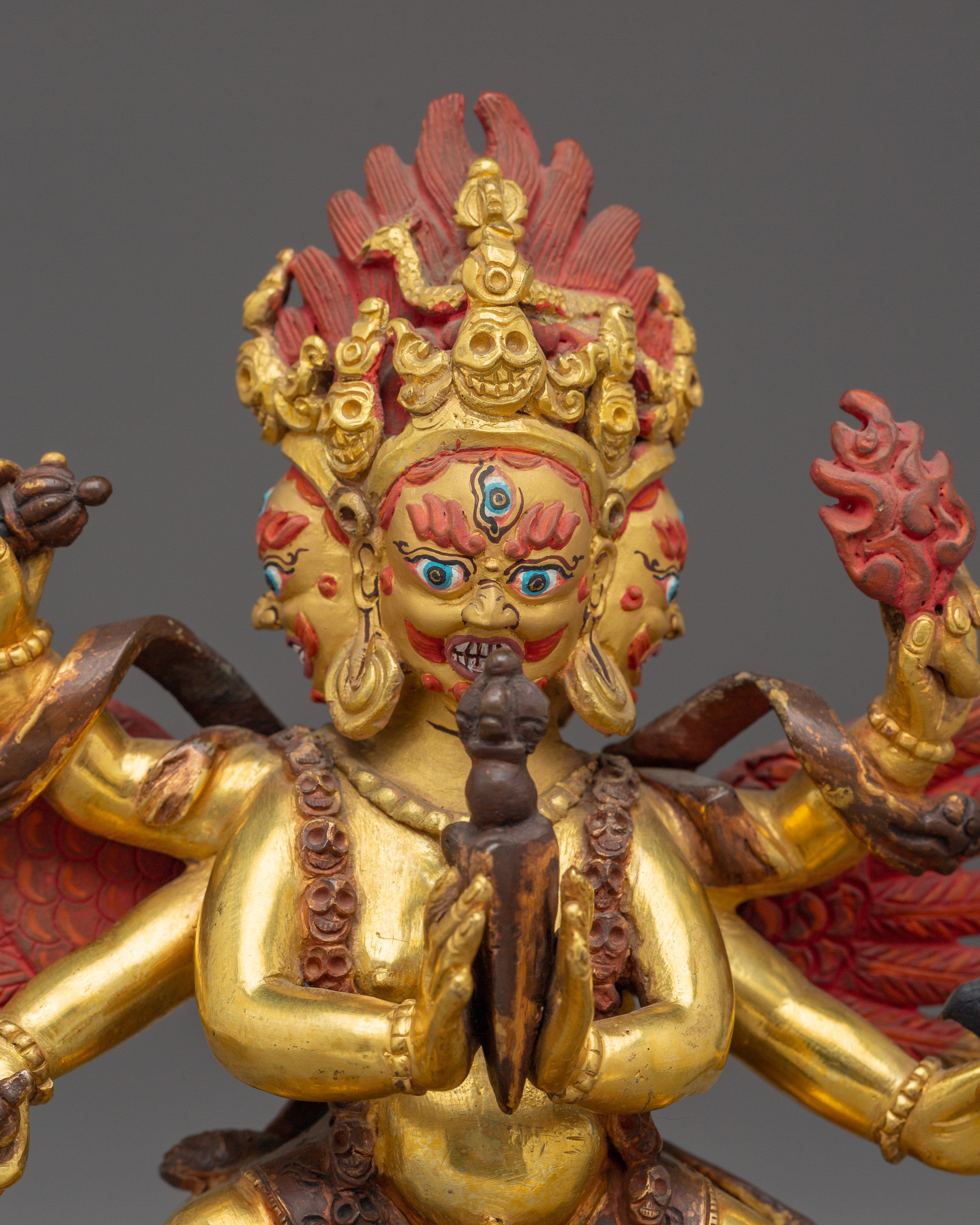 Wrathful Protector Vajrakilaya | Tibetan Tantric Deity