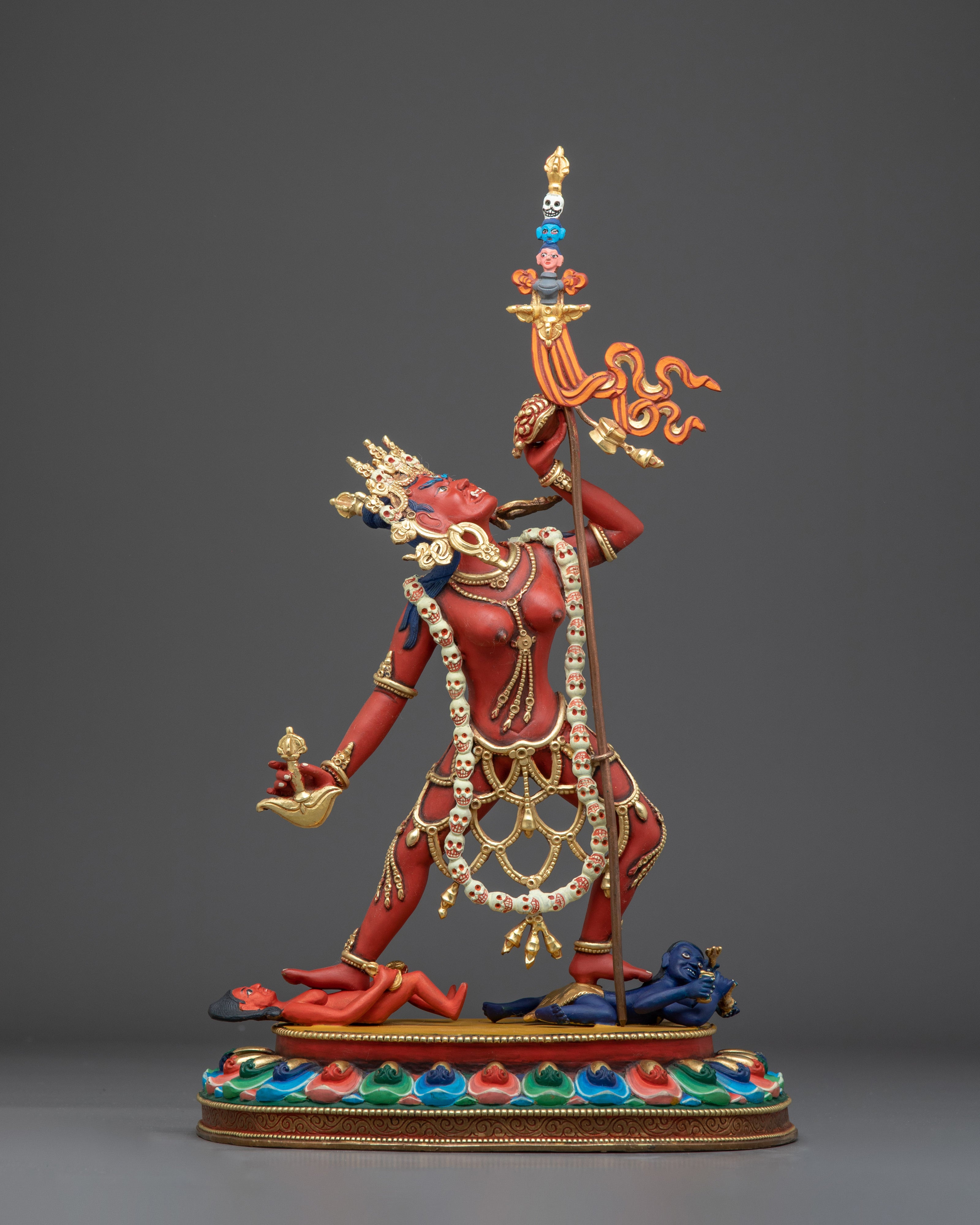 Red Vajrayogini Statue: Tibetan Buddhist Yogini