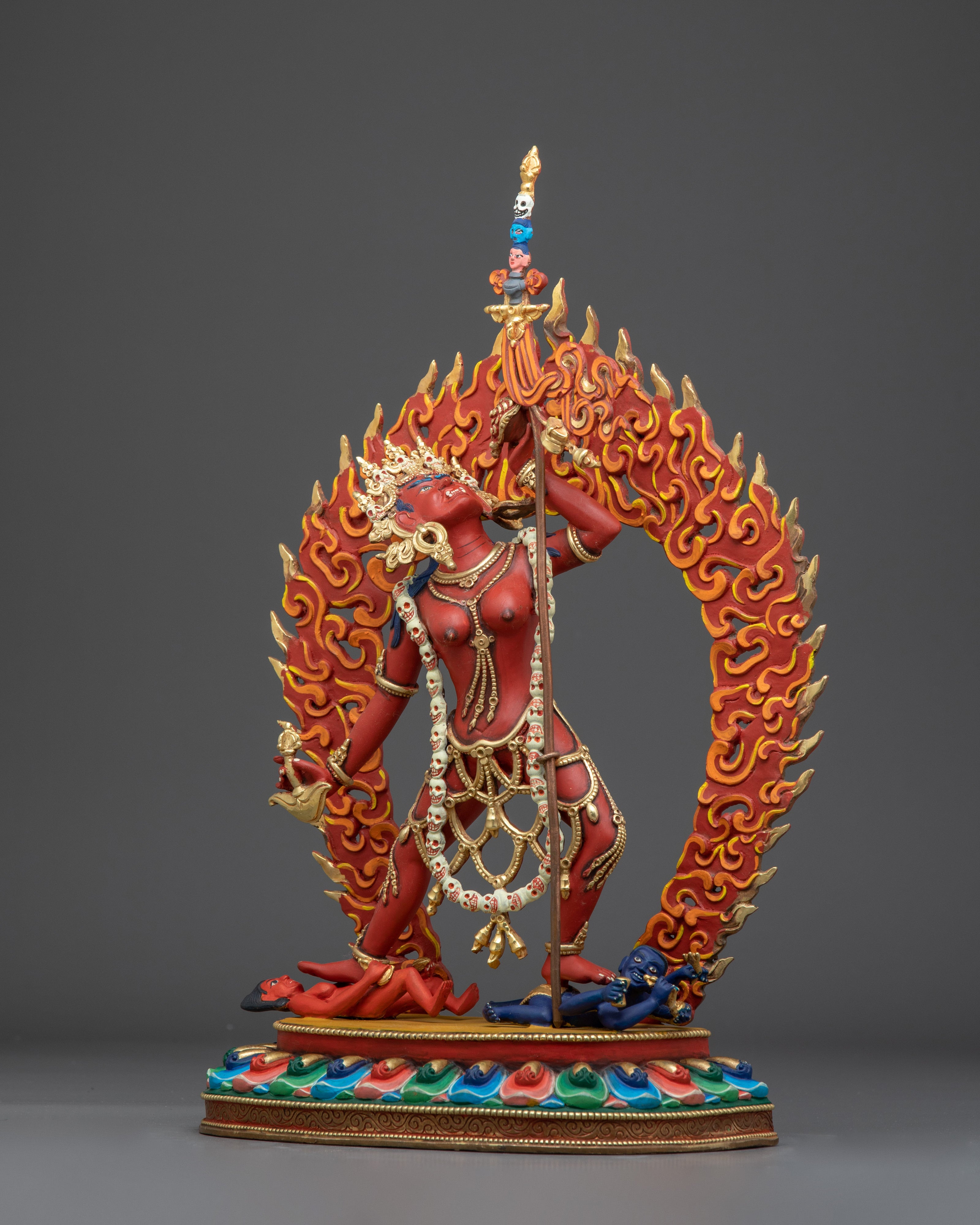 Red Vajrayogini Statue: Tibetan Buddhist Yogini