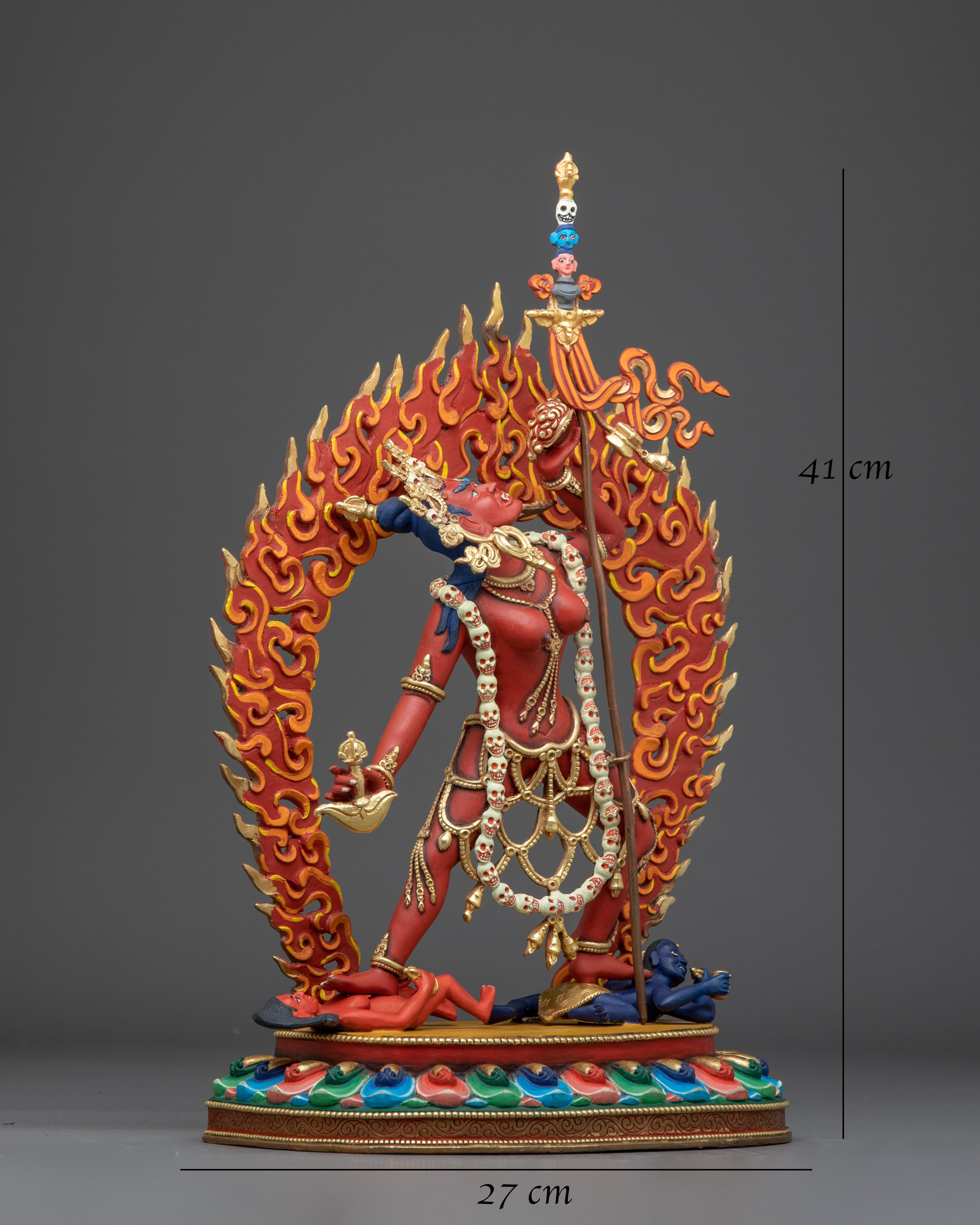 Red Vajrayogini Statue: Tibetan Buddhist Yogini