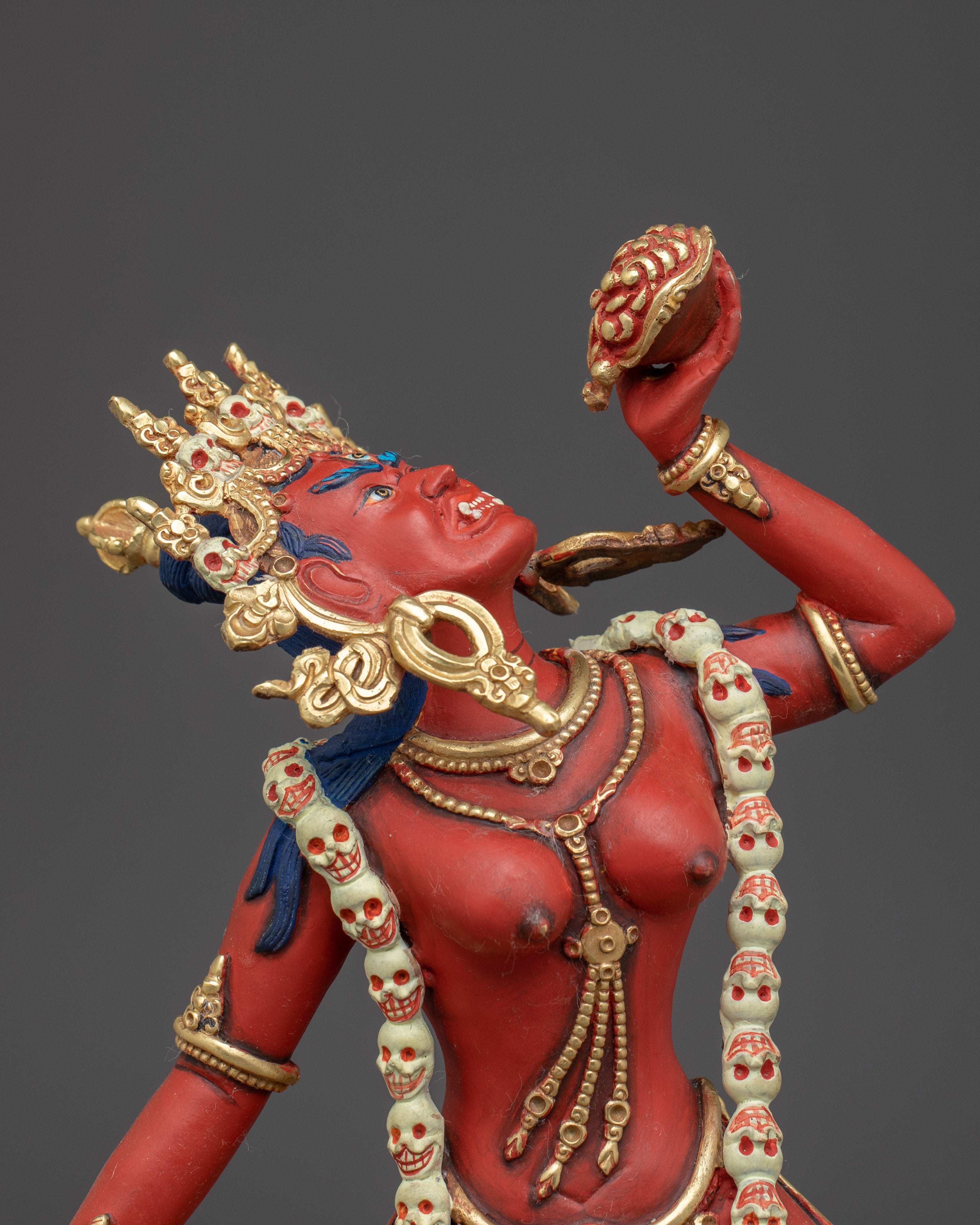 Red Vajrayogini Statue: Tibetan Buddhist Yogini