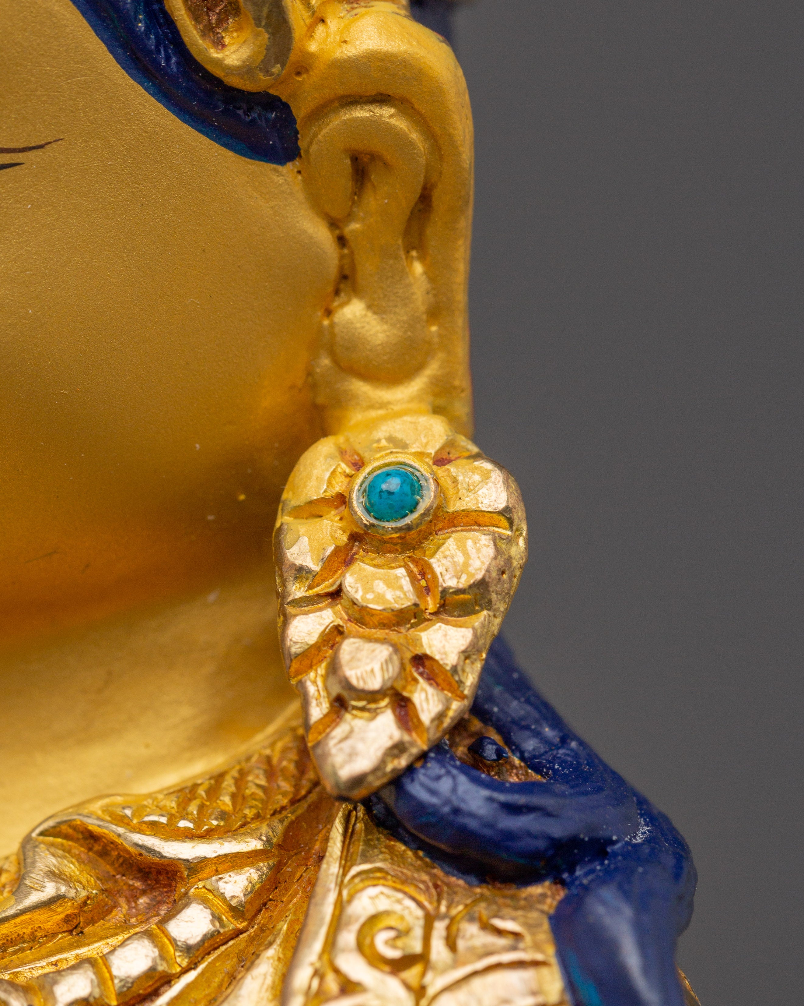Guru Rinpoche, Lotus Born Master of Vajrayana | Gold Gilded Icon