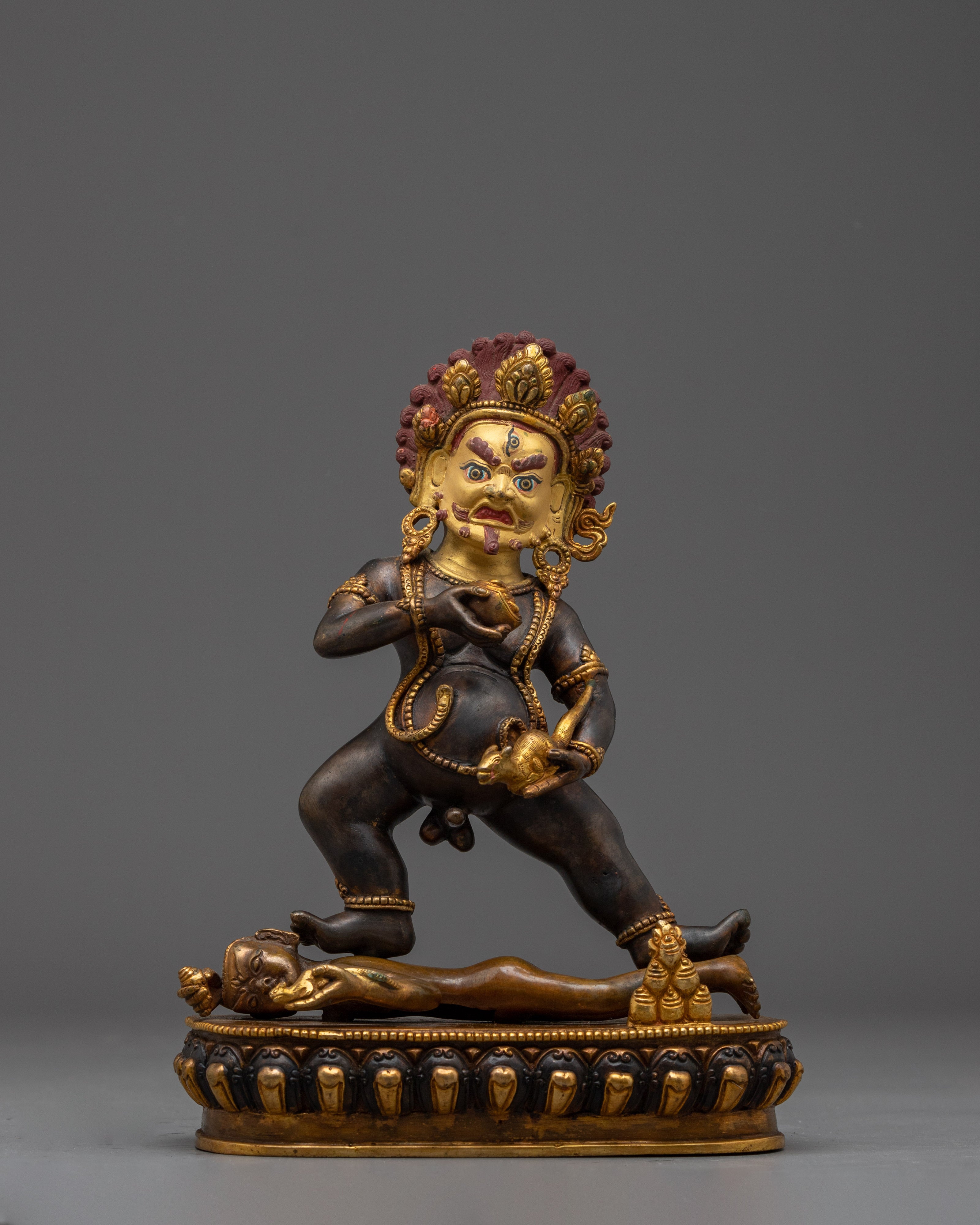 Wealth Lord Black Dzambhala Art | Symbol of Abundance