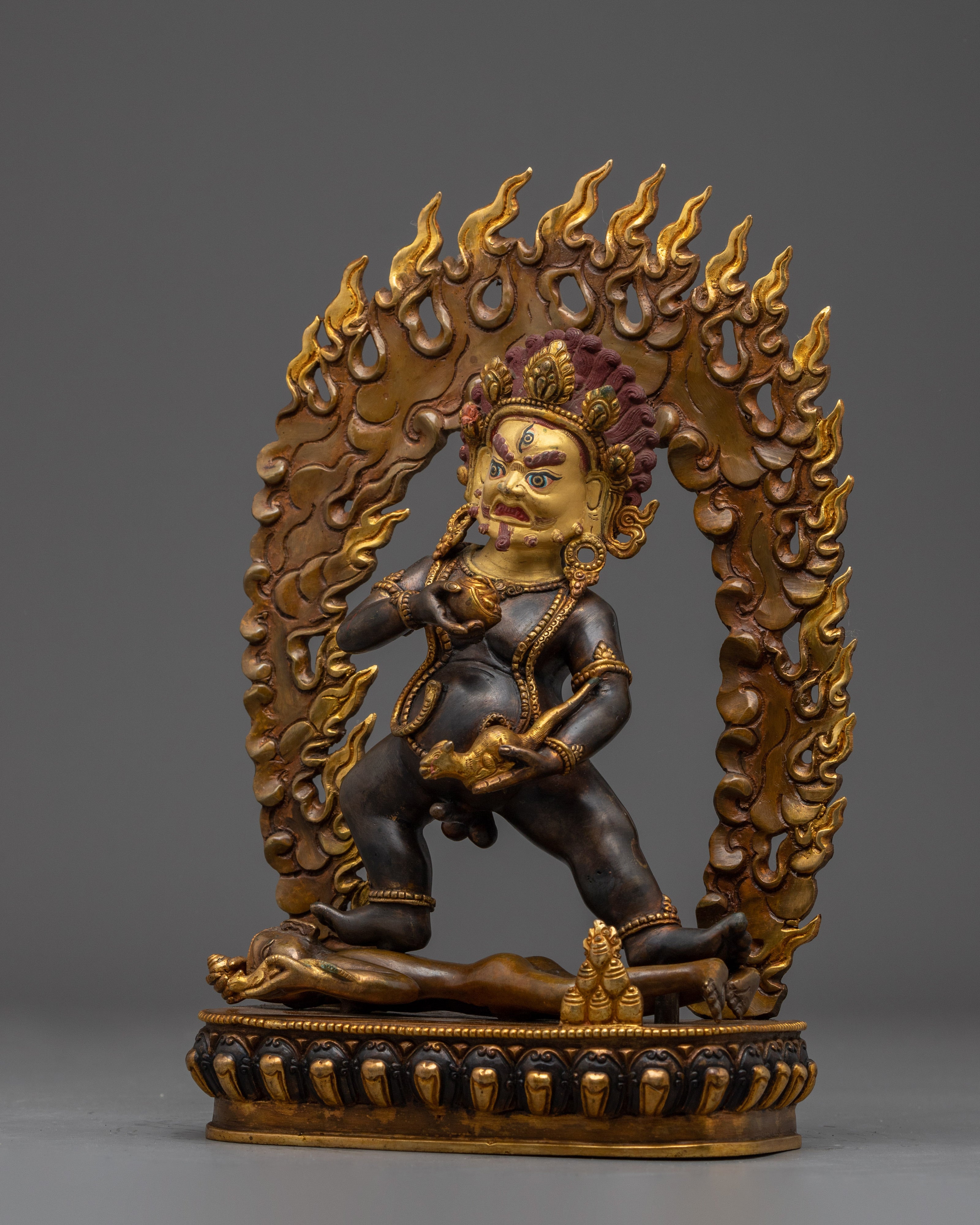 Wealth Lord Black Dzambhala Art | Symbol of Abundance