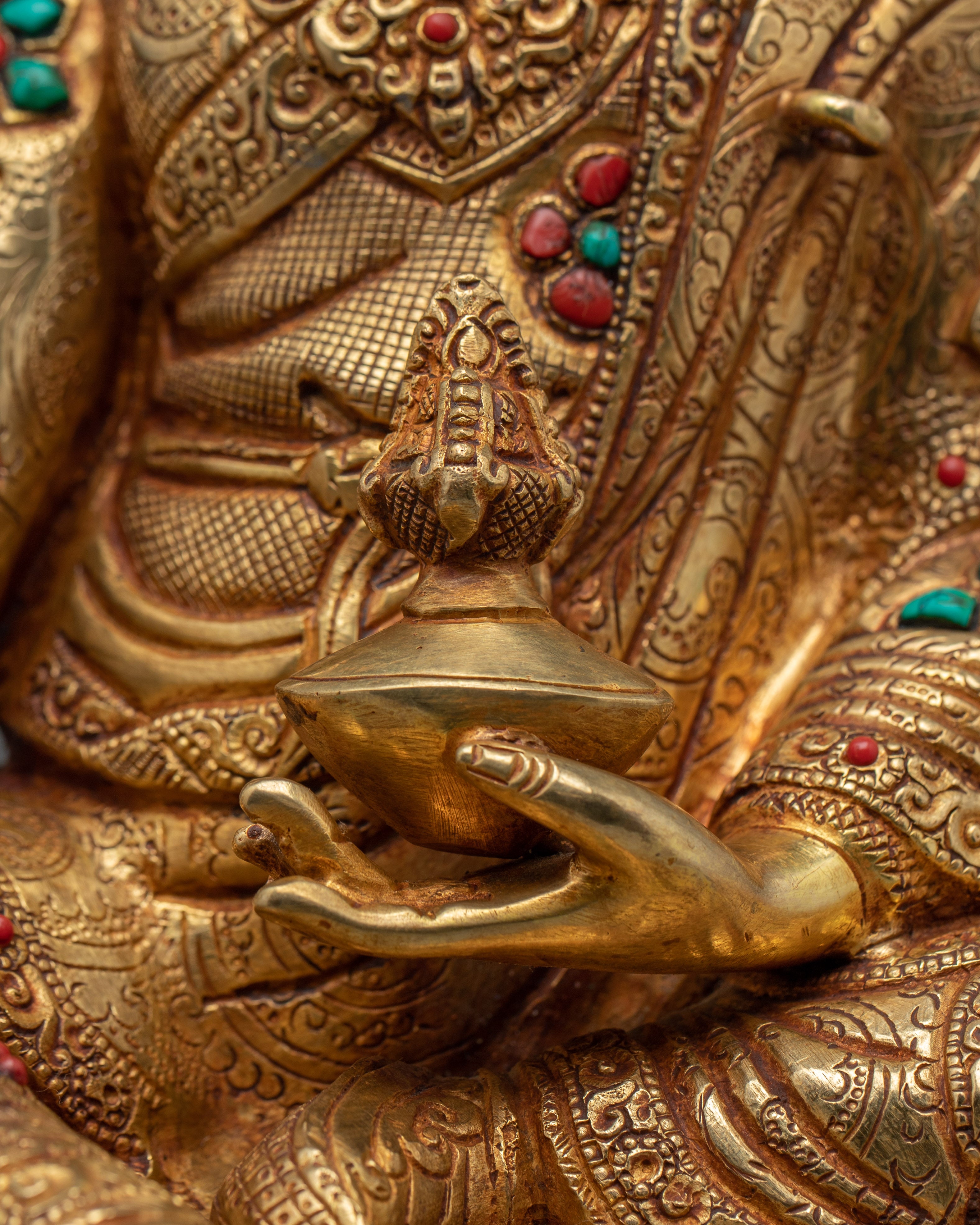 Guru Rinpoche Statue: Tibetan Buddhist Precious Guru