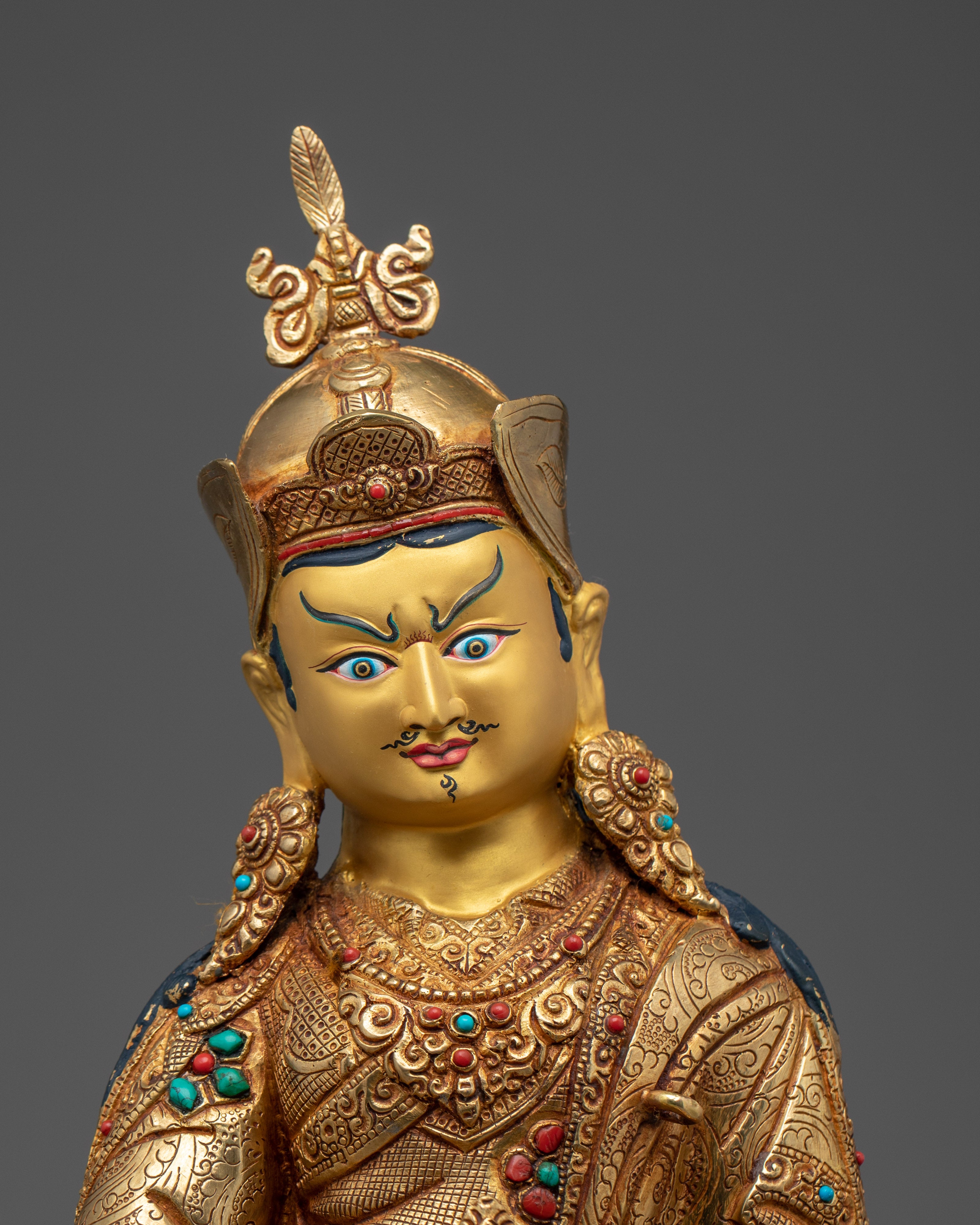 Guru Rinpoche Statue: Tibetan Buddhist Precious Guru
