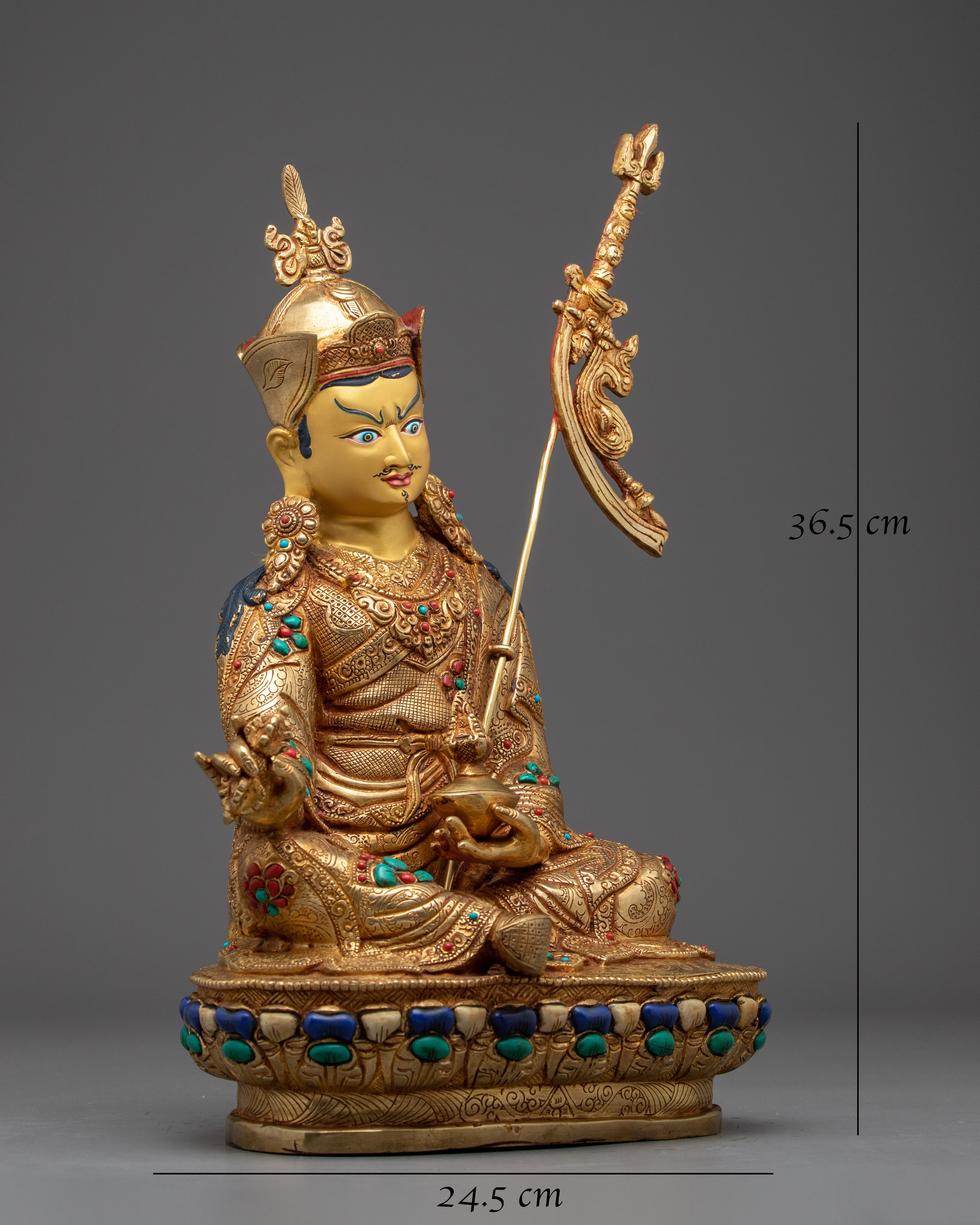 Guru Rinpoche Statue: Tibetan Buddhist Precious Guru