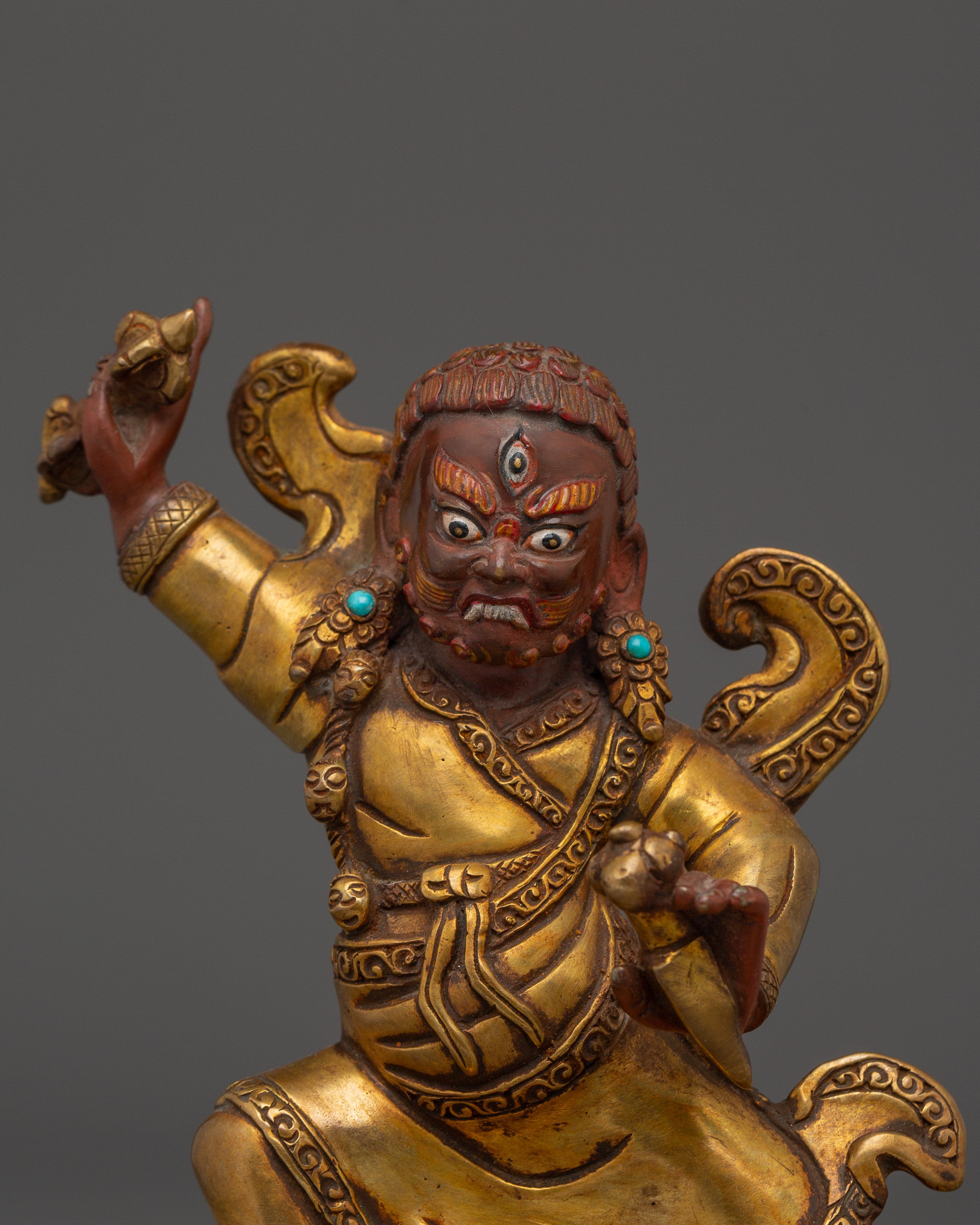 Sacred Dorje Drolo Figure | Handmade Himalayan Icon
