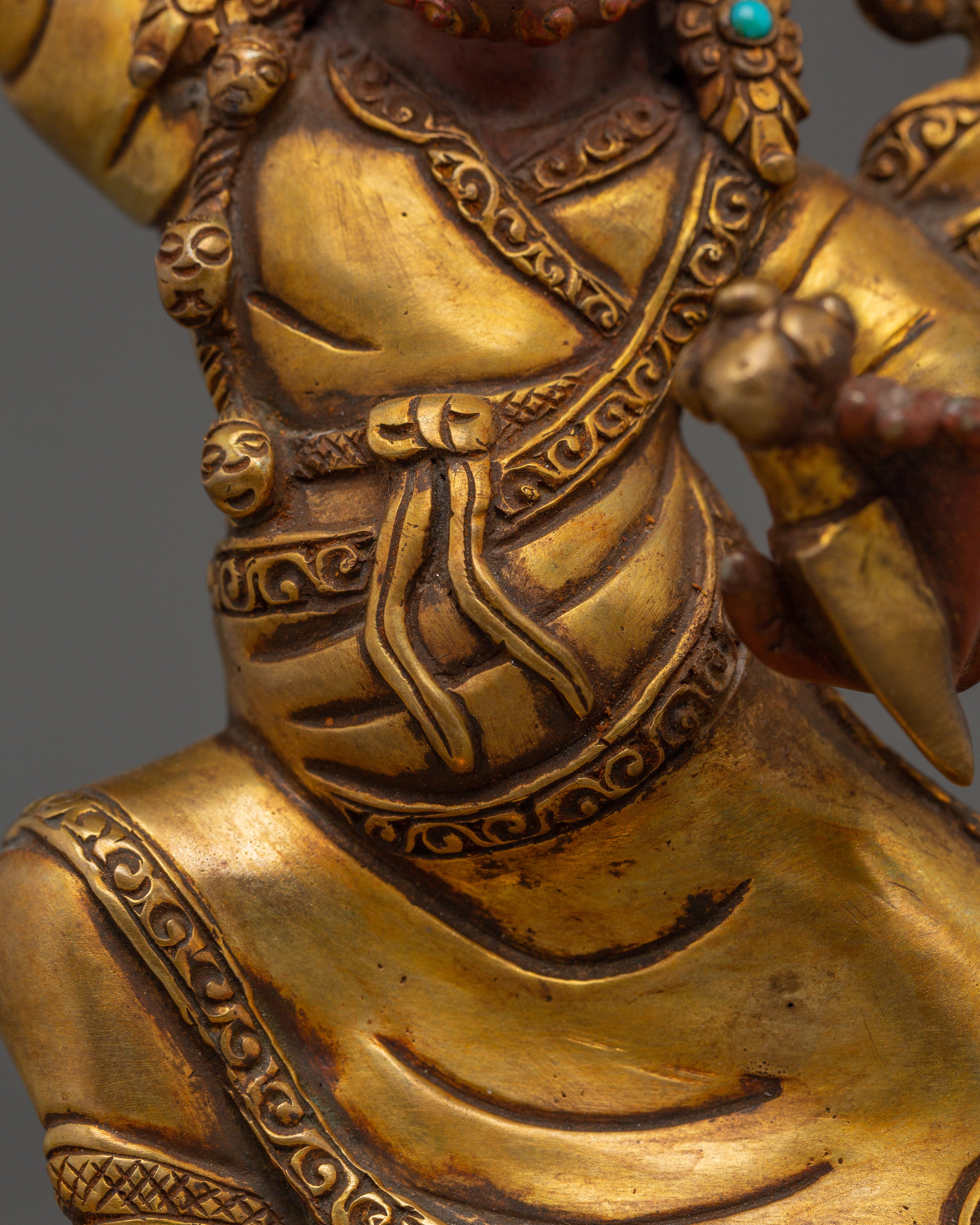 Sacred Dorje Drolo Figure | Handmade Himalayan Icon