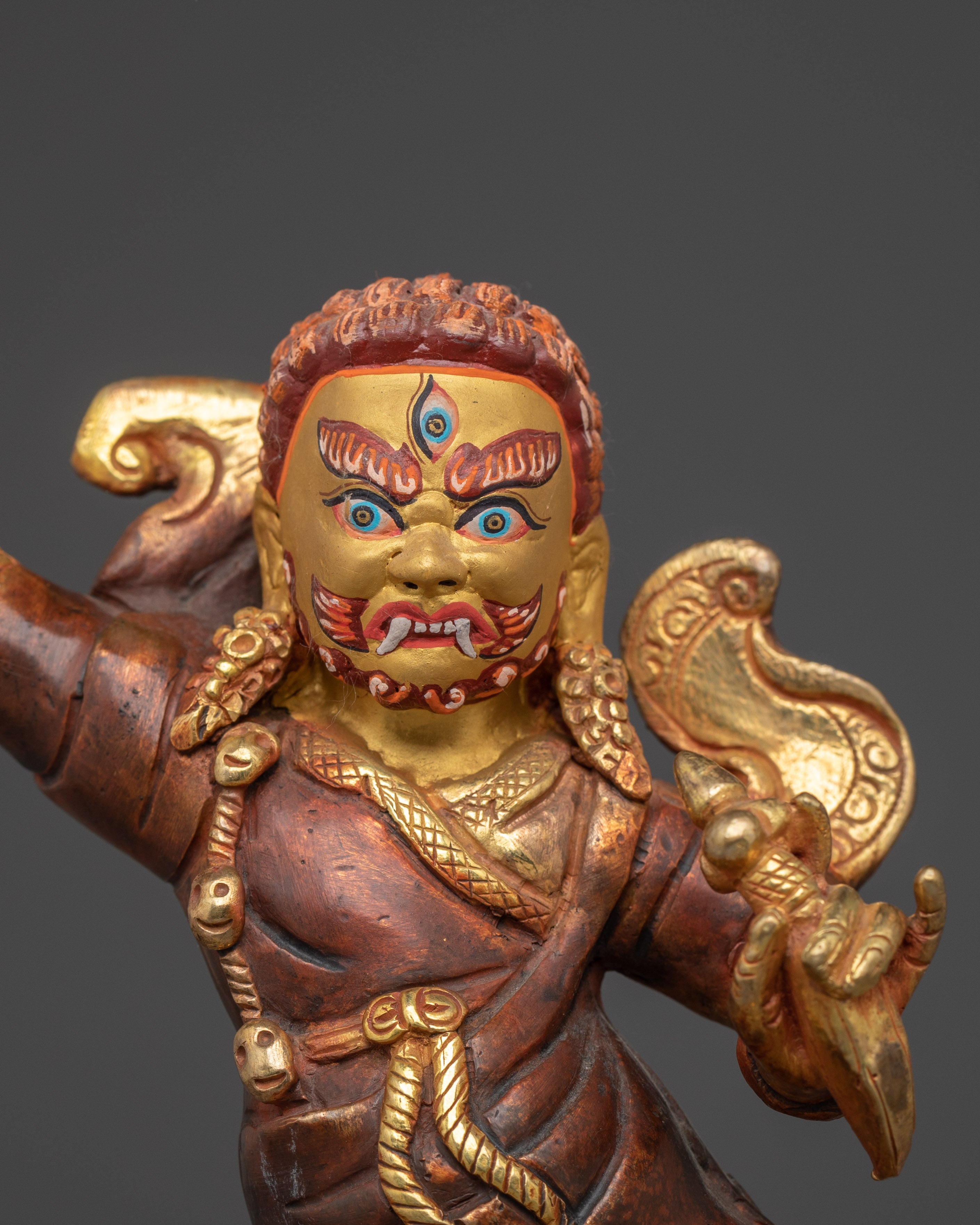 Sacred Dorje Drollo Figure | Handmade Himalayan Icon