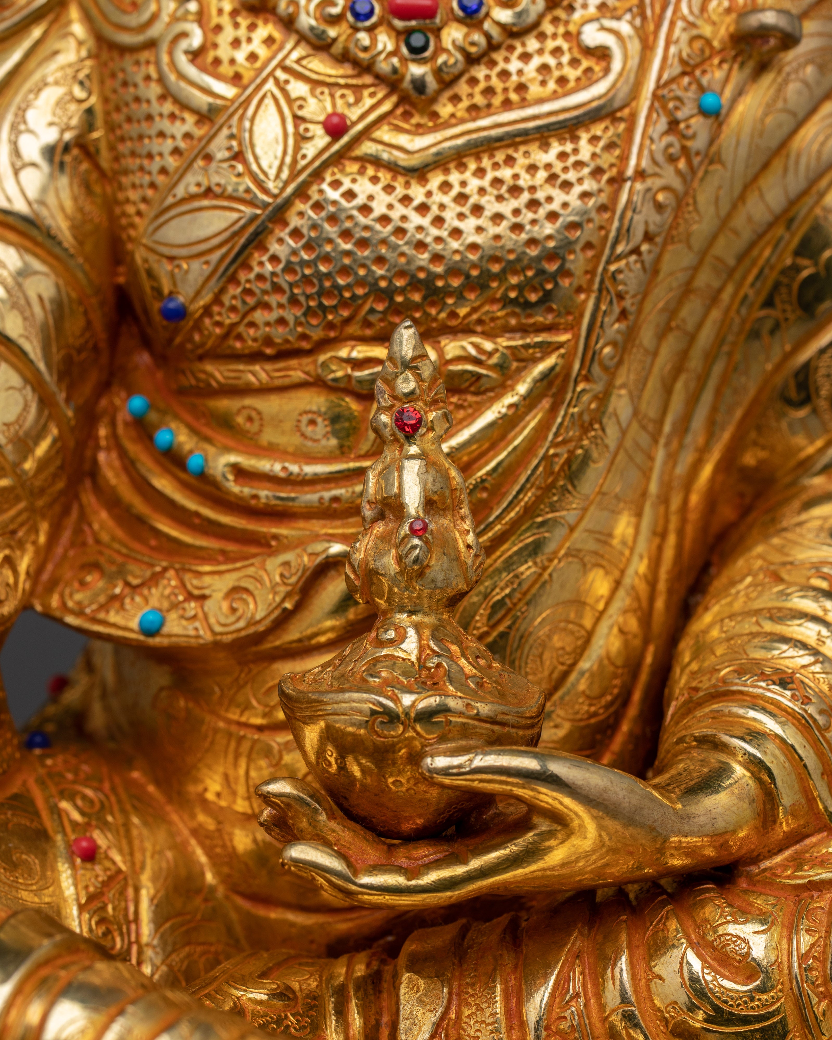 Handmade Guru Rinpoche Artwork | Padmasambhava Figurine