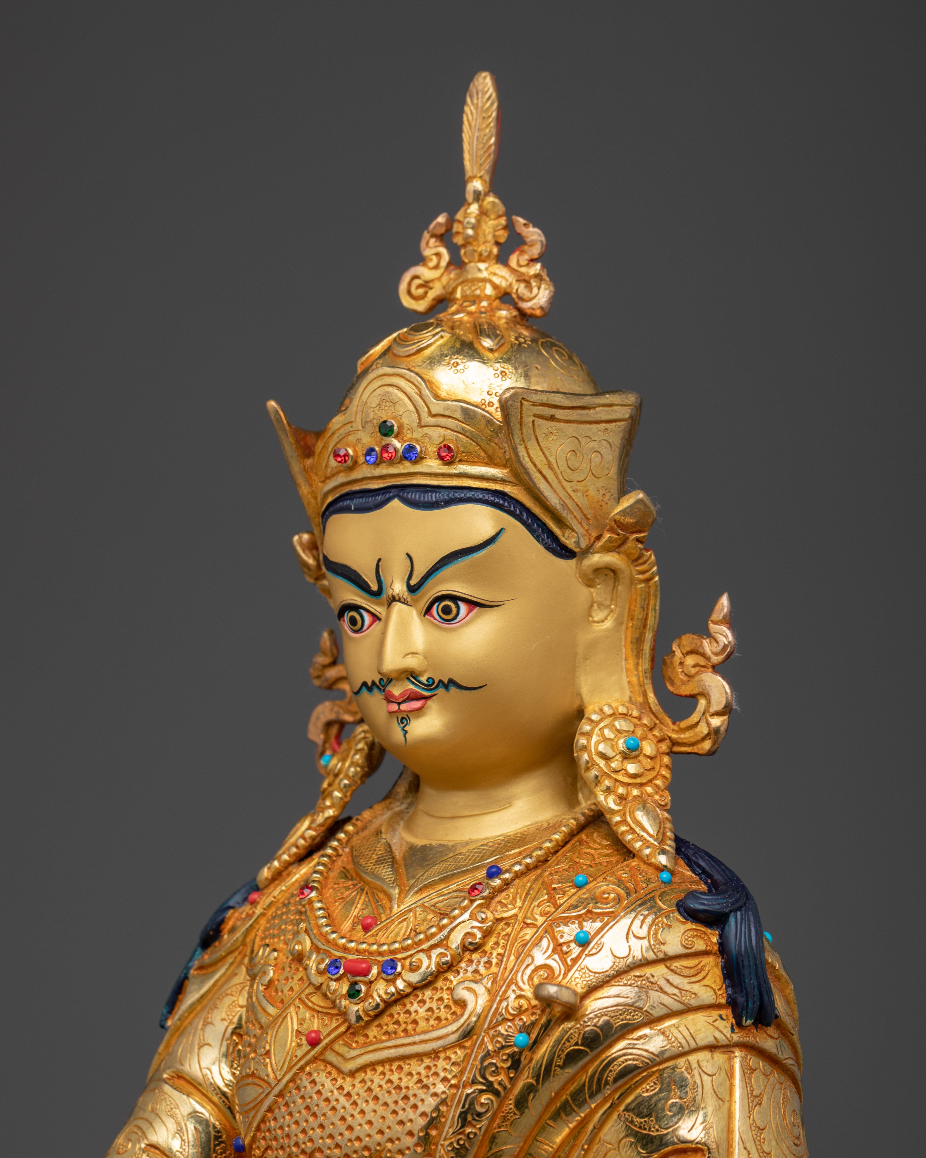 Handmade Guru Rinpoche Artwork | Padmasambhava Figurine