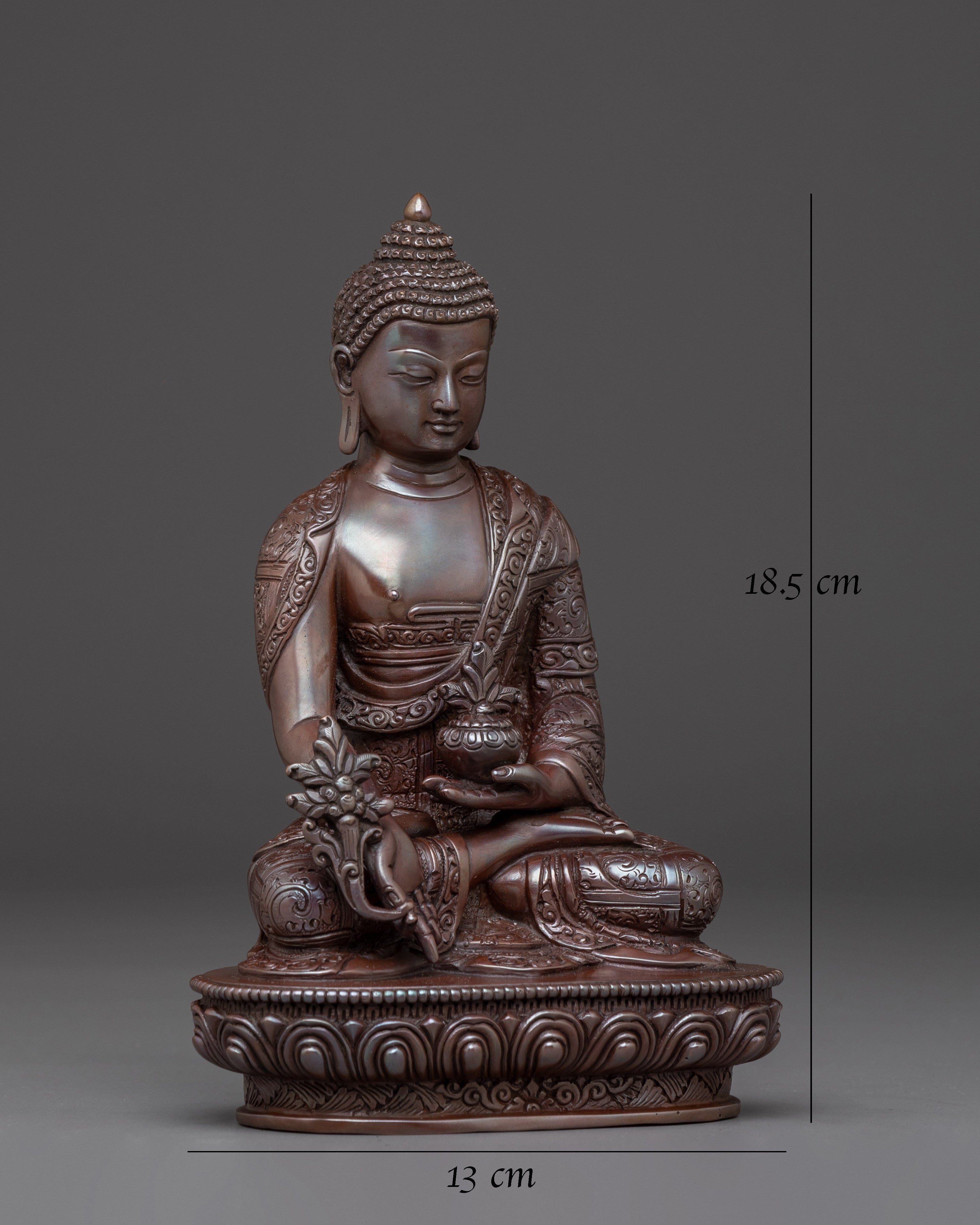 Copper Medicine Buddha Statue: The Supreme Healer 