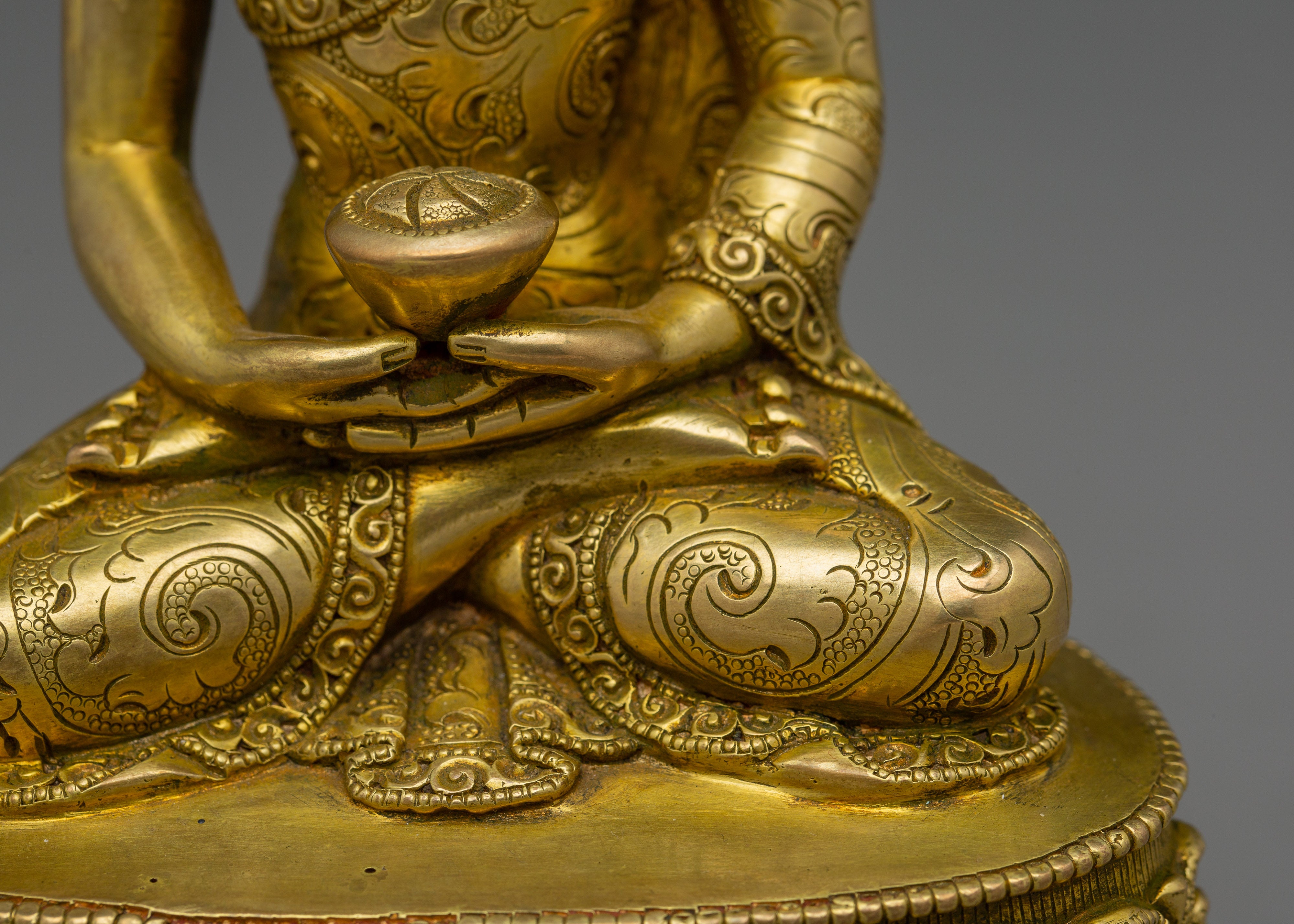 Enlightened Golden Amitabha Buddha Art | Spiritual Buddha for Meditation