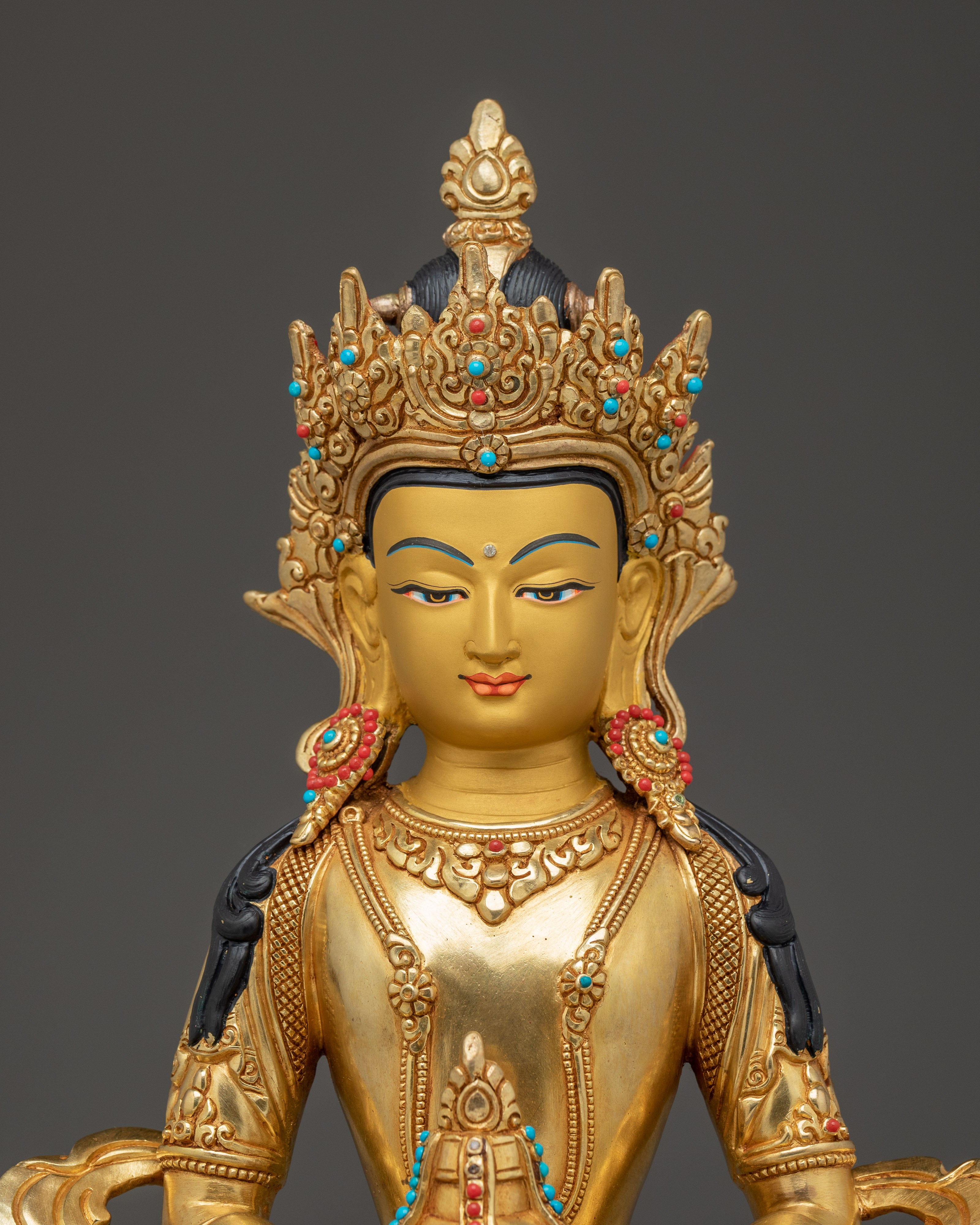 Amitayus Statue: Bodhisattva of Long-life