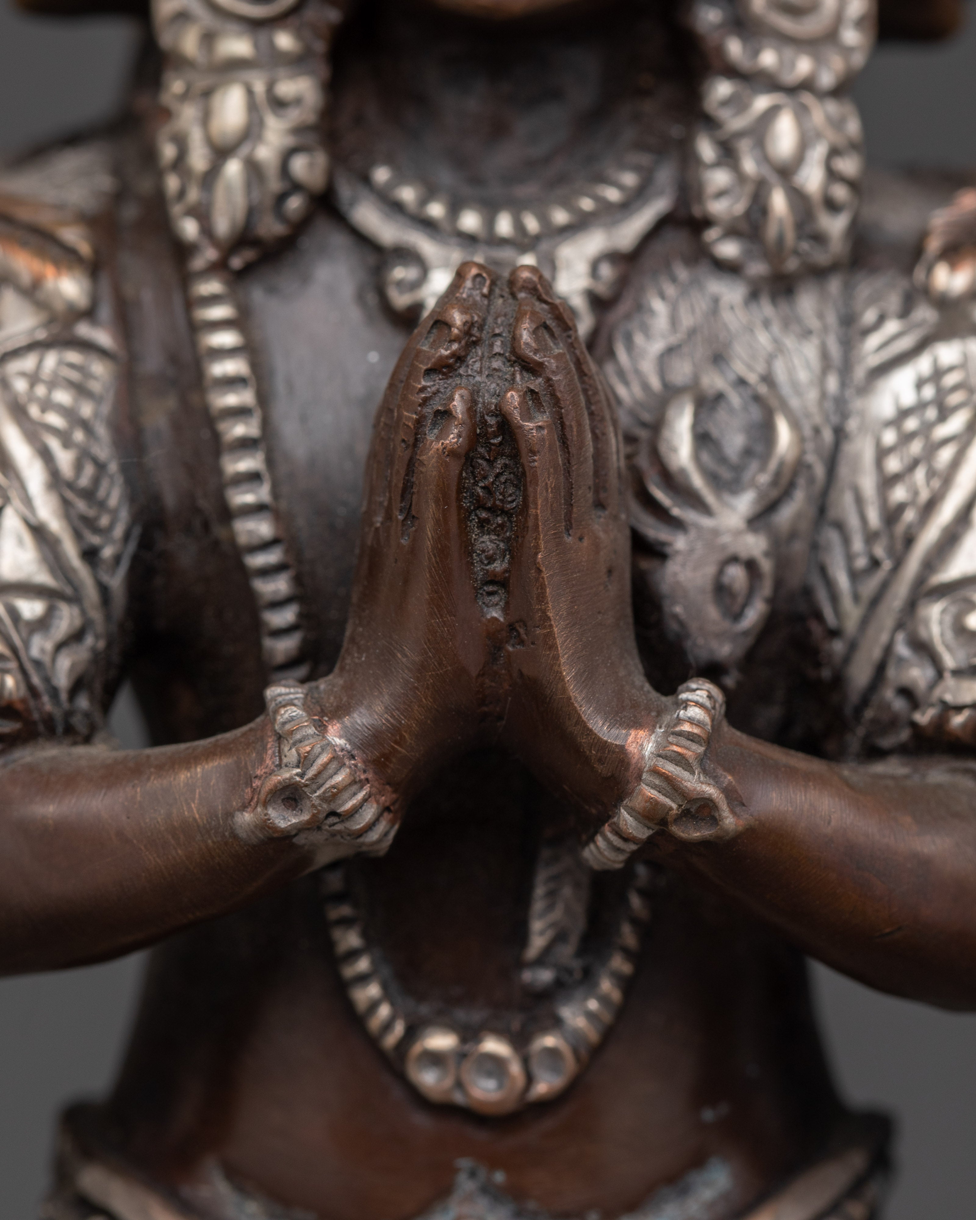 1000 Armed Chenrezig Oxidized Statue | The Bodhisattva of Infinite Compassion